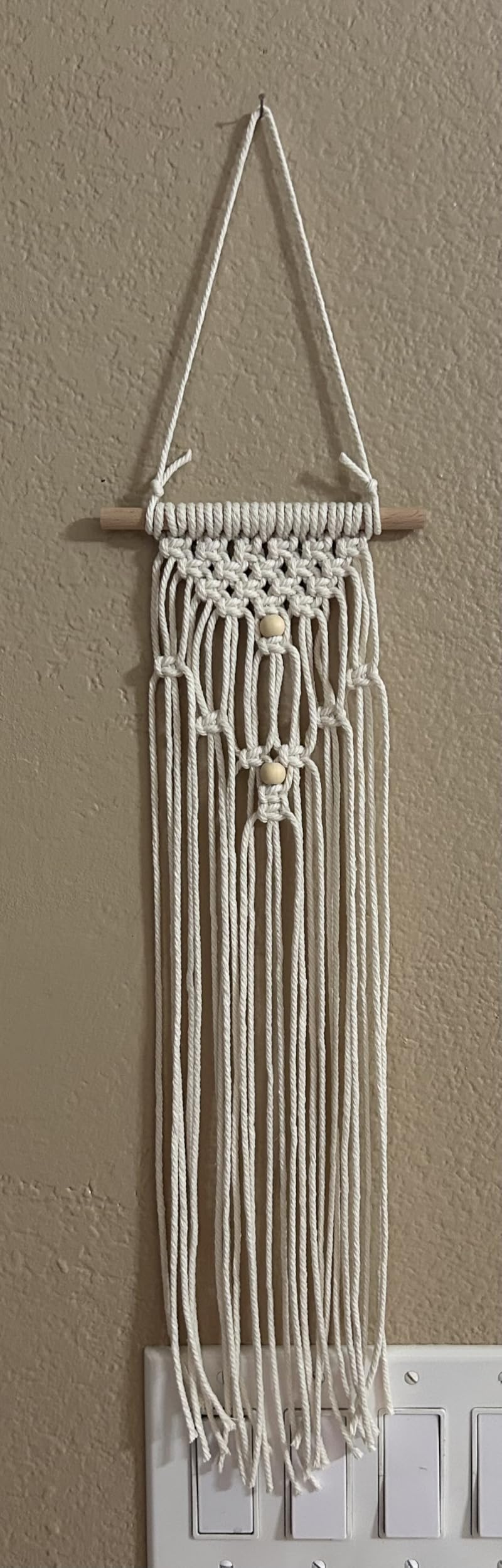 Easy Macrame Kits for Adults Beginners with Instruction Book | Supplier Wood Beads,Rings,Wooden Dowel for Macrame Plant Hangers ,Boho Wall Hanging for Starters Christmas Crafts for Adults customer photo 2
