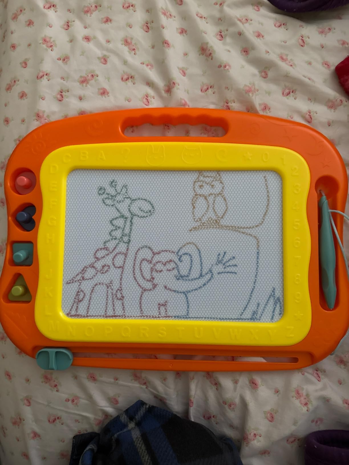 Magnetic Drawing Board Toddler Toys for Girls Boys, 15 Inch Erasable Doodle Board for Kids Colorful Etch Education Sketch Doodle Pad Toddler Toys for Age 3 4 5 6 7 Year Old Girl Boy | Large 15-inch Drawing Area Colorful Doodle Board, Easy Erase Slider, Reusable Screen-free Creative Learning Toy for Toddlers customer photo 2