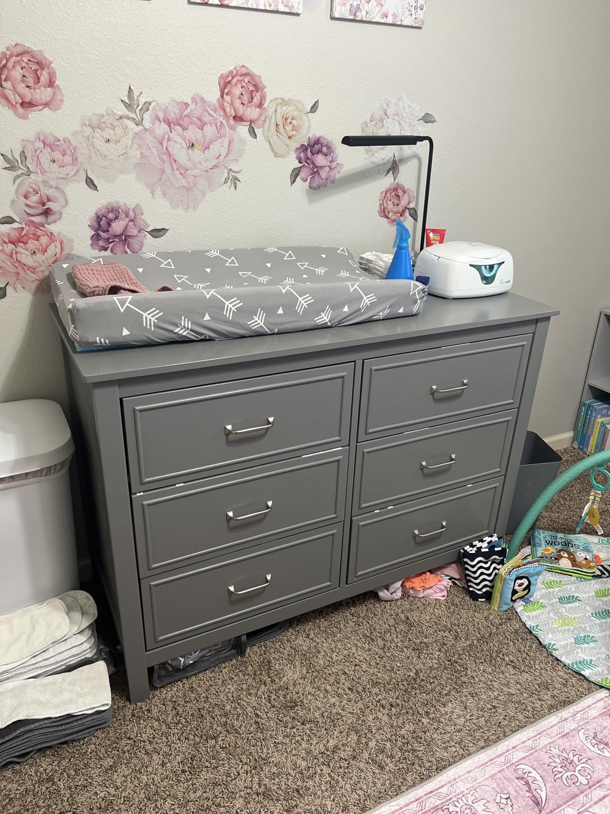 Davinci Charlie 6-Drawer Baby Dresser, GREENGUARD Certified - White customer photo 1