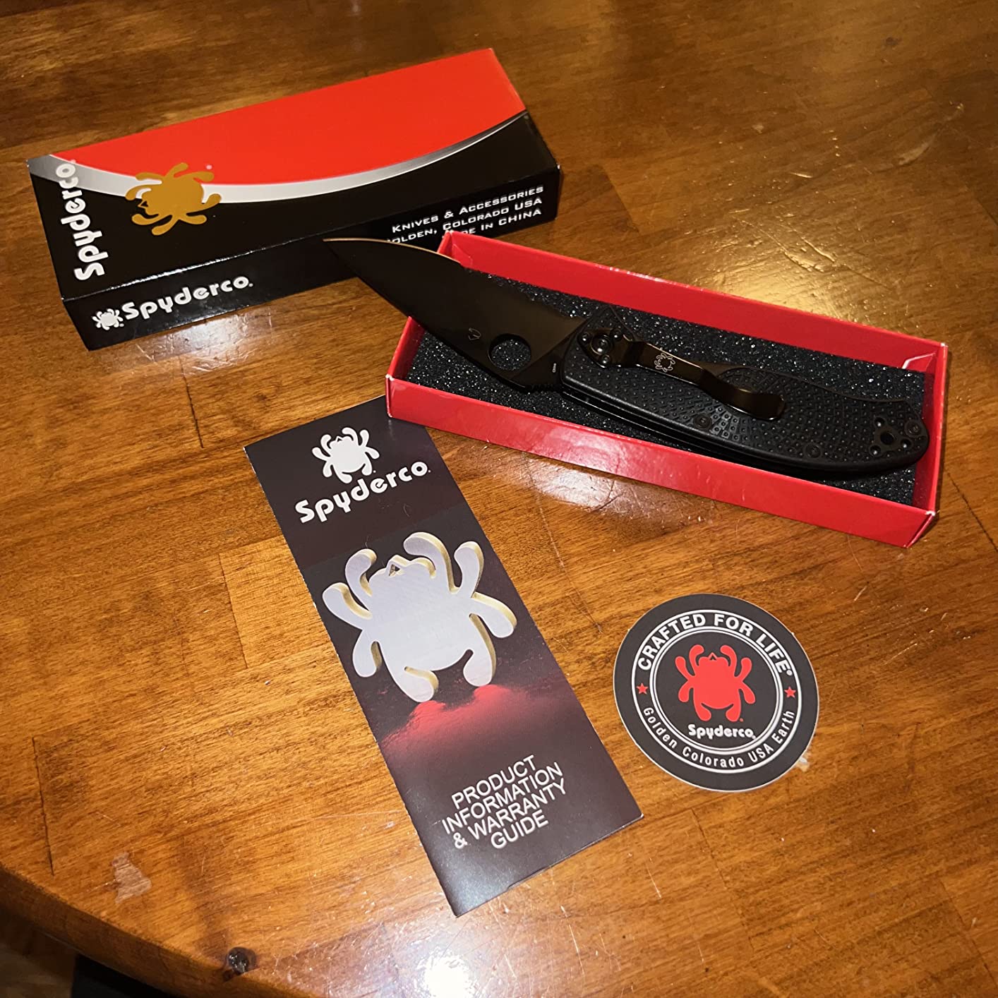 Spyderco Tenacious Folding Pocket Knife, 3.3
