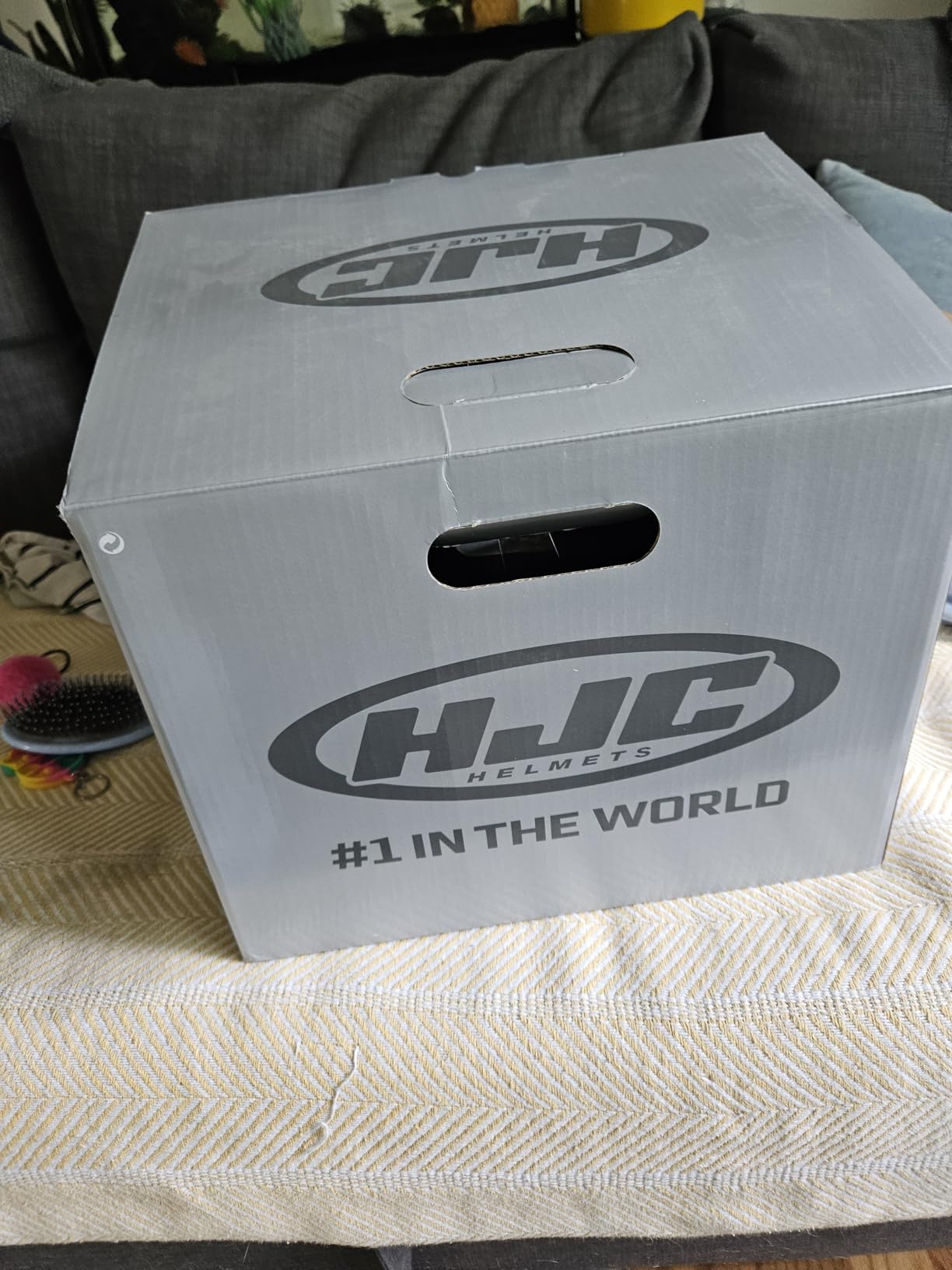 HJC i10 PLUS Solid Natural Motorcycle Helmet, DOT Approved customer photo 2