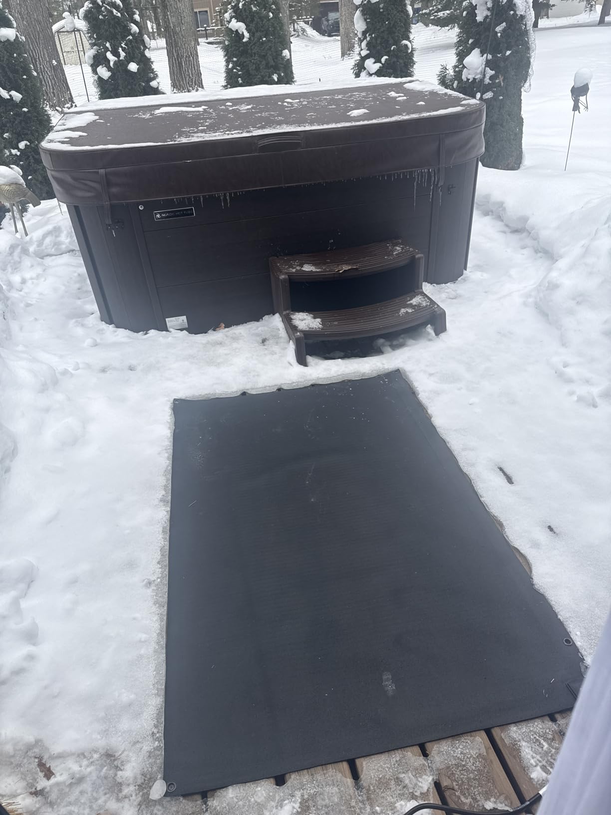 HeatTrak Heated Snow Melting Mats for Entrances - Heated Outdoor Mats - Trusted Snow and Ice Melt Products - Includes GFCI Power Cord - No-Slip Heating Entrance Mat (30