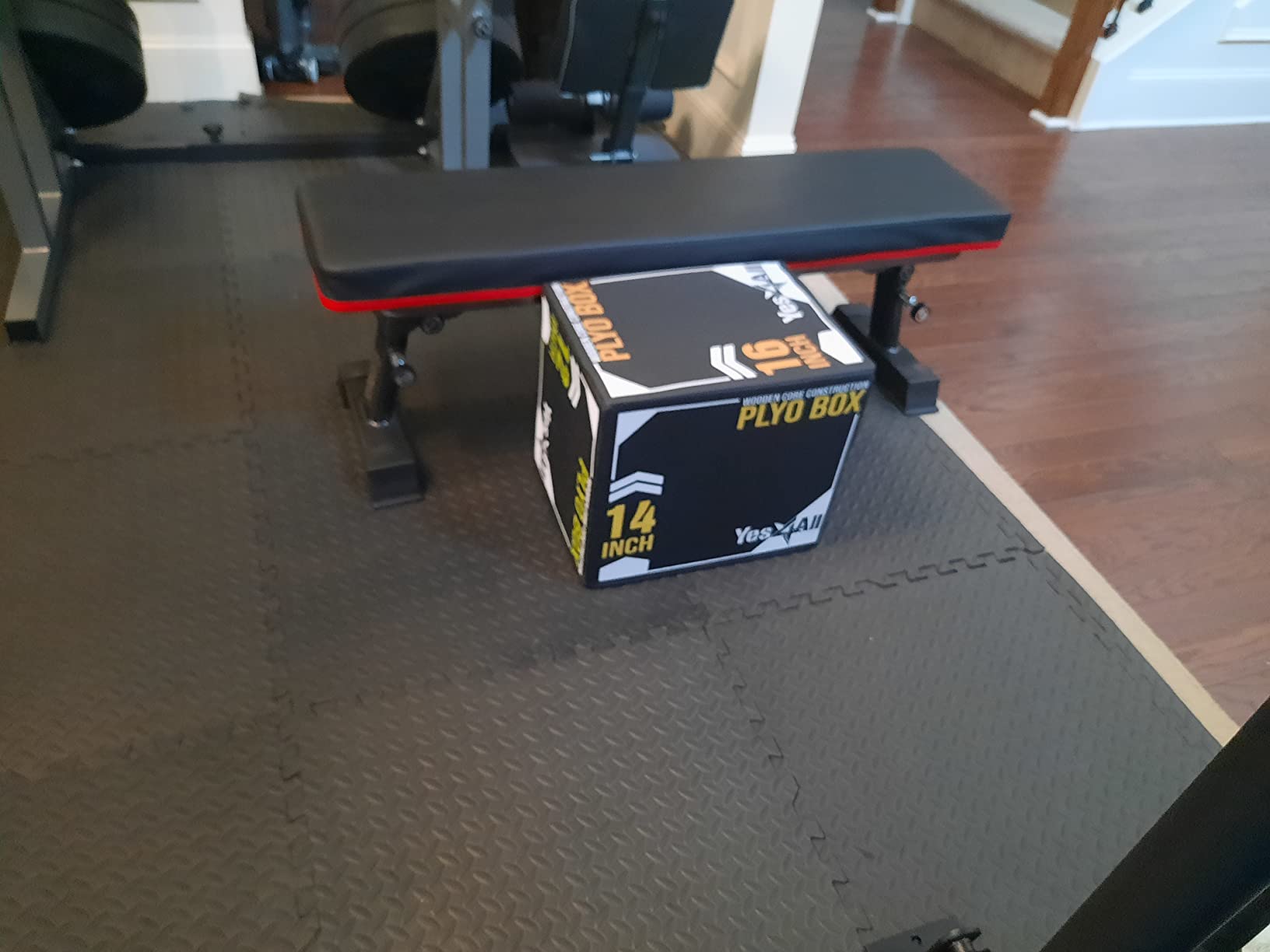 Yes4All 3-in-1 Soft-Padded Plyo Box With Wooden Core, Non-Slip Multi-Use Cushioned Plyometric Jump Box with Vinyl Cover for Jumping, Conditioning, Strength Training customer photo 1