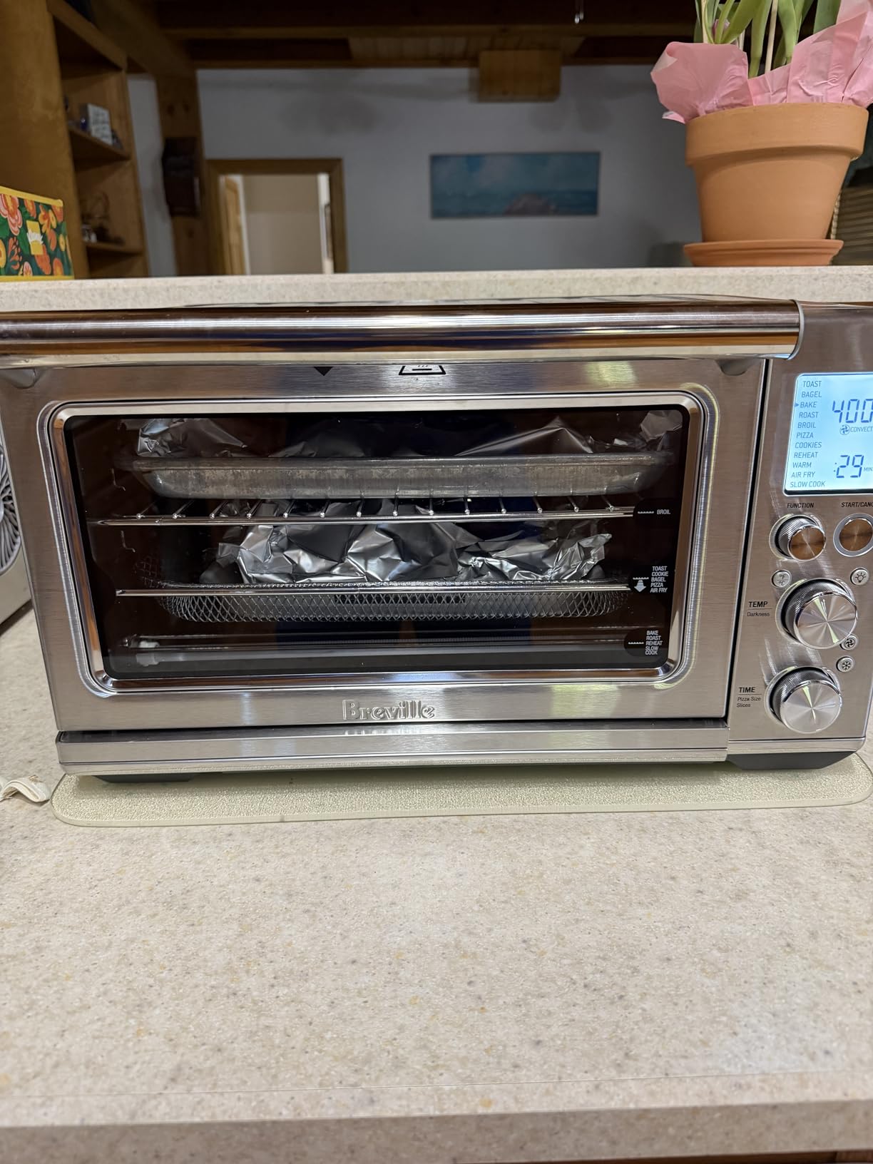 Breville BOV860BSS Smart Oven Air Fryer, Brushed Stainless Steel | Countertop oven with 11 cooking functions and convection customer photo 1