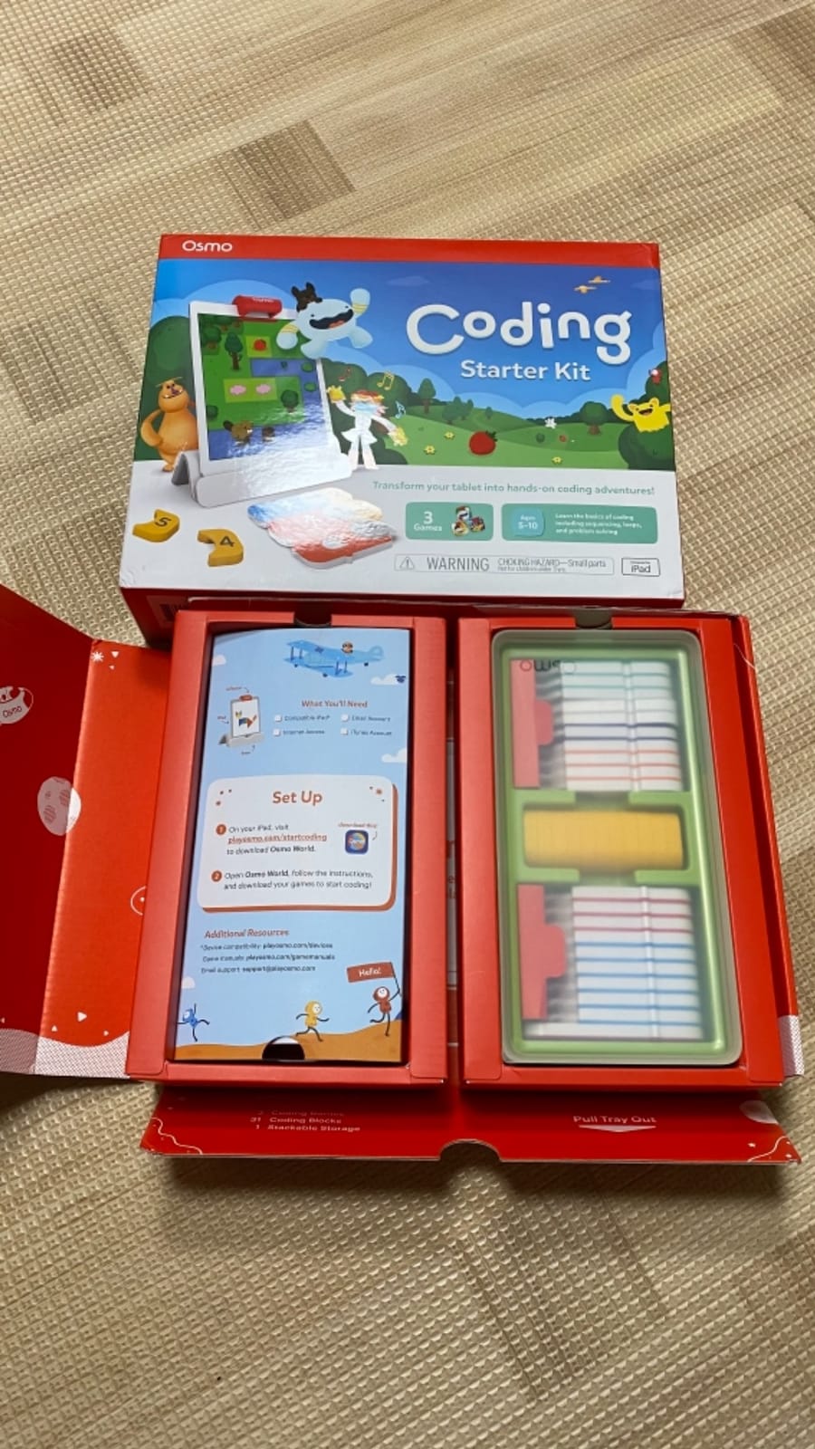 Osmo Coding Kit, Ages 5-10+, Coding for Kids, Learn to Code, STEM, iPad | Includes Osmo iPad base + 3 games teaching real coding logic, sequencing & problem-solving through hands-on puzzle play customer photo 2