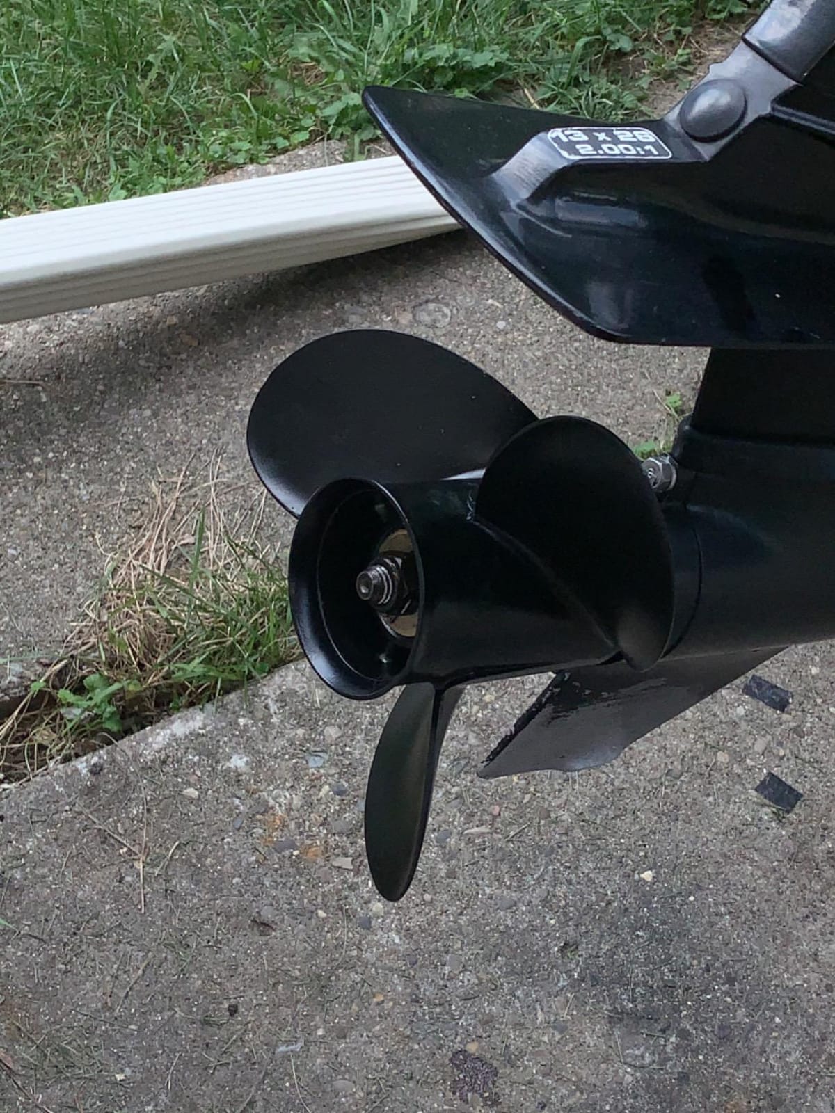 VIF Jason Marine Upgrade OEM 13 Spline Tooth Aluminum Outboard Propeller with Mercury Engines 30/35/40/45/50/55/60/70hp, Not for EFI Engine, 3-1/4
