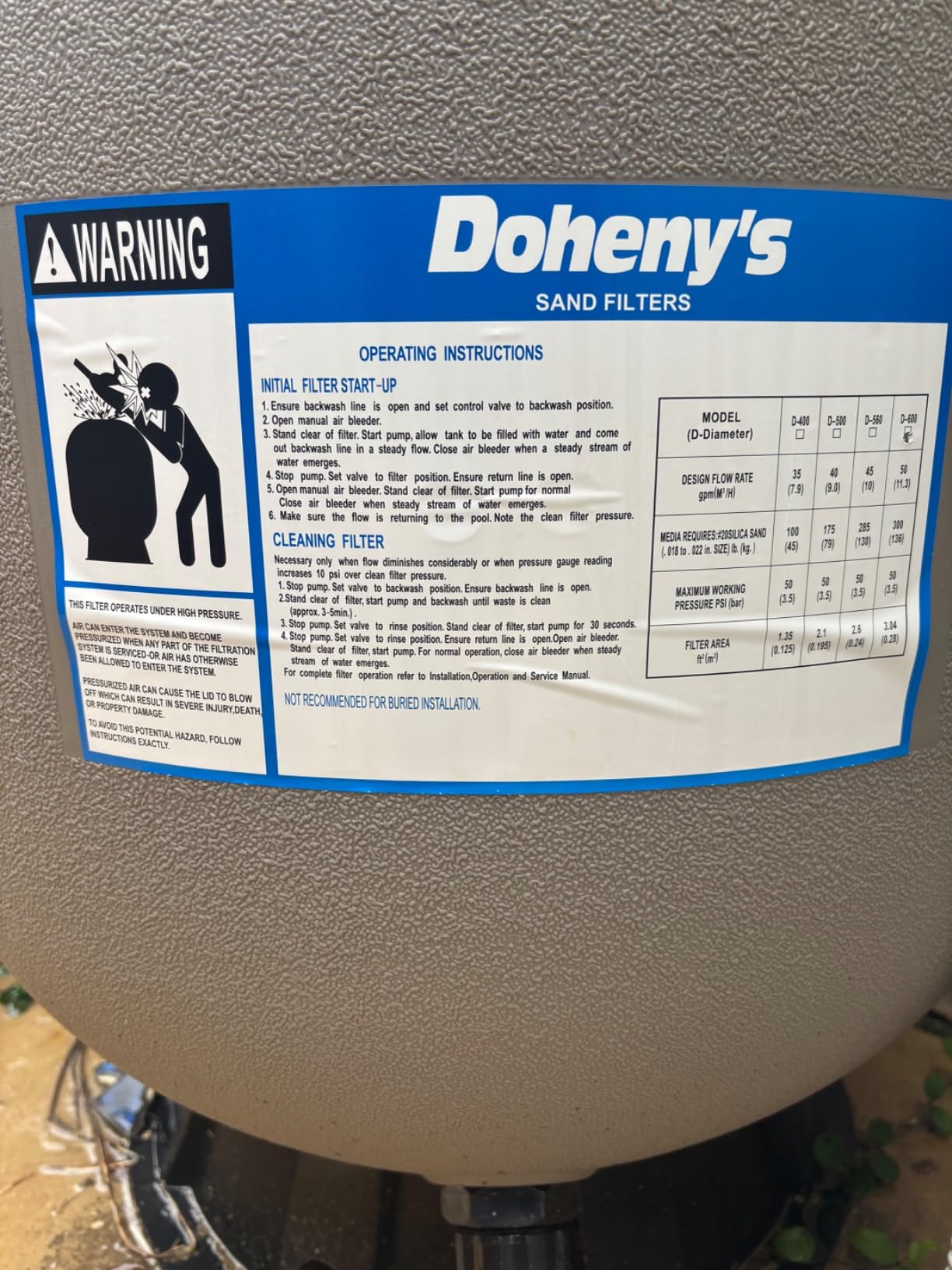 Doheny's Harris Pool Pro Sand Filters for In-Ground Pools (24