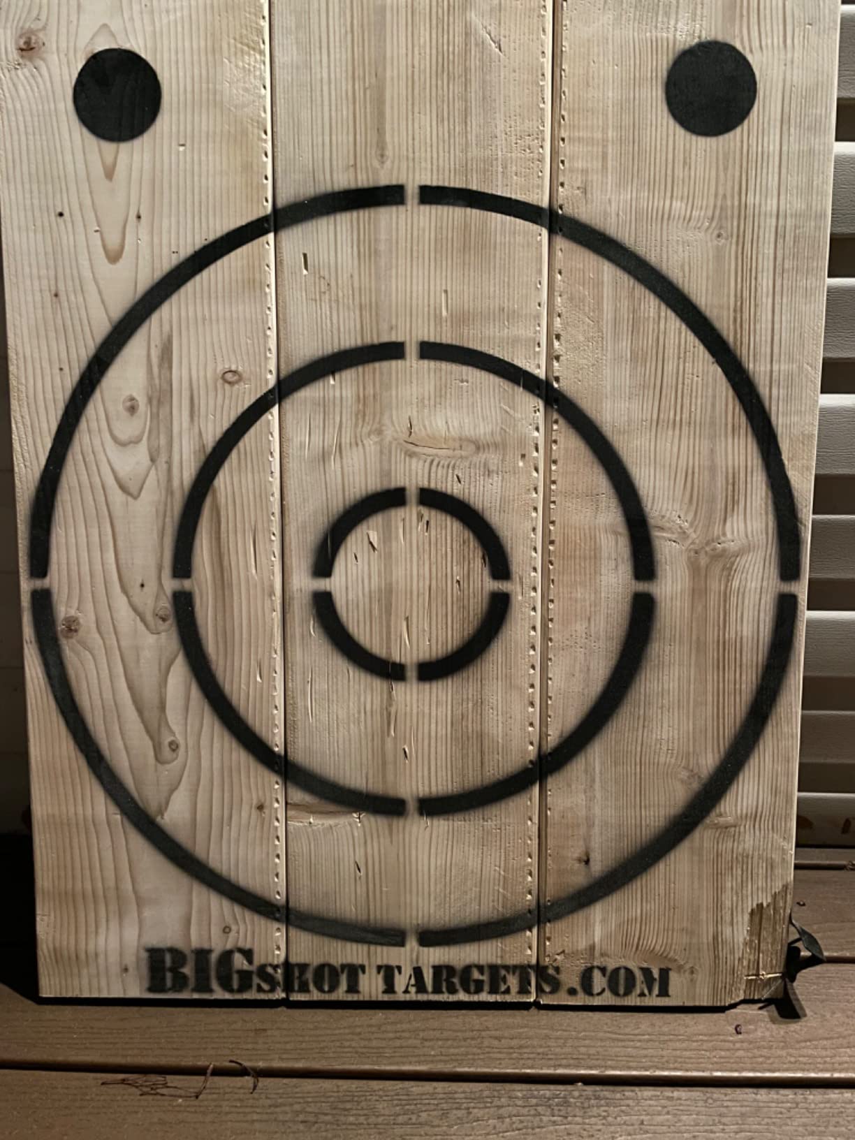 BIGSHOT Wooden Axe Throwing Target with Bottle Opener customer photo 1