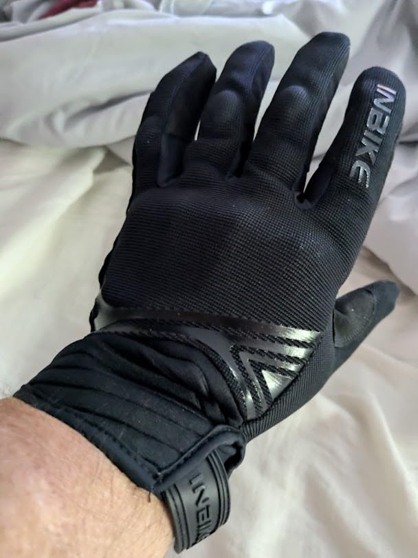 INBIKE Breathable Mesh Motorcycle Gloves Touchscreen with TPR Palm Pad Hard Knuckles customer photo 2