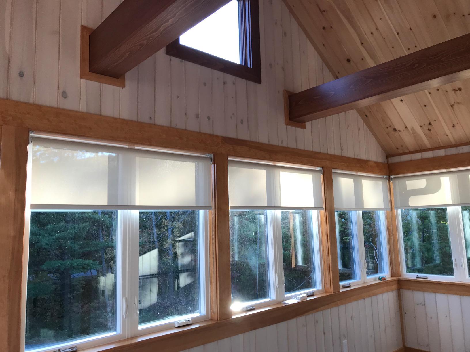LETAU Solar Cordless Window Shades Blinds, Upgrade Light Filtering UV Protection, Flame Retardant, Water Proof, White, Window Roller Shades customer photo 2