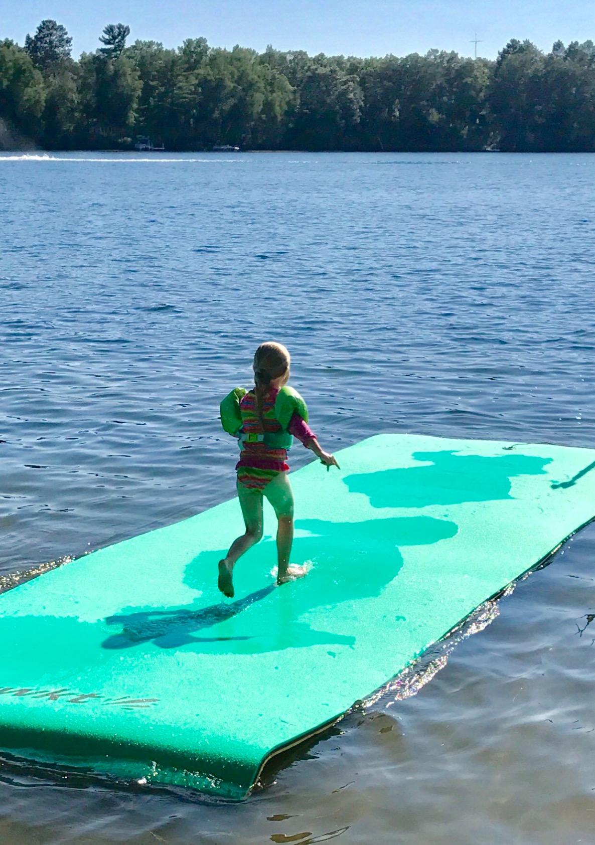 SOWKT Premium Made in USA Lily Pad Floating Mat, 9x6 12x6 18x6 ft - Foam Floating Water Mat for Lake | Lilypad Float Swim Mat for Boat & Pool customer photo 1