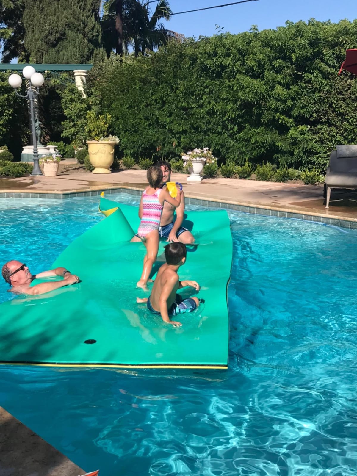 SOWKT Premium Made in USA Lily Pad Floating Mat, 9x6 12x6 18x6 ft - Foam Floating Water Mat for Lake | Lilypad Float Swim Mat for Boat & Pool customer photo 2
