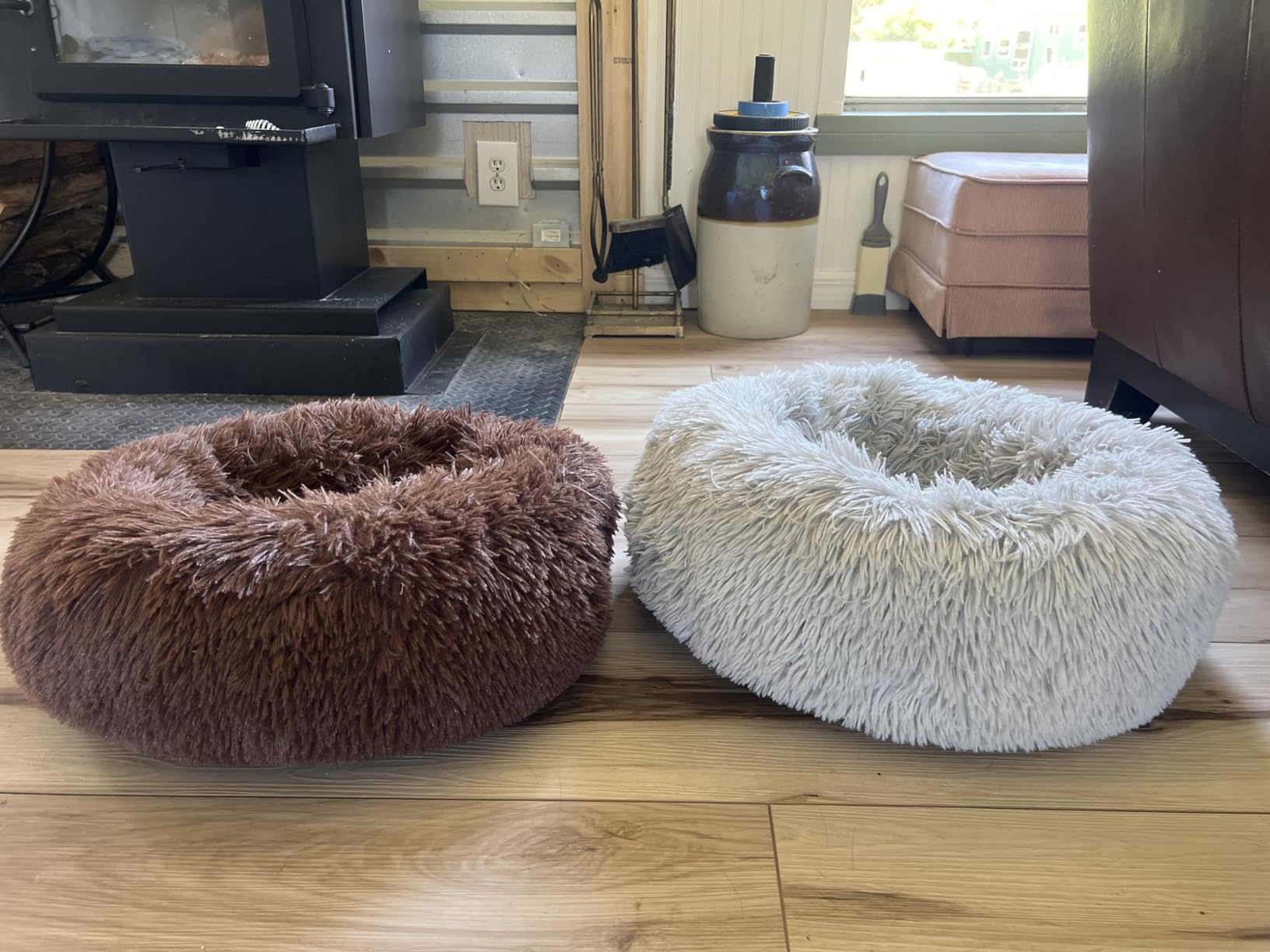Cat Bed for Indoor Cats,Mini Plush Self Warming Kitten Bed, 20 Inch | Soft Round Fluffy Dog Bed and Cat Nest for Kittens and Small Dogs, Cozy Medium Bed for Indoor and Warm Autumn or Winter Sleep customer photo 2