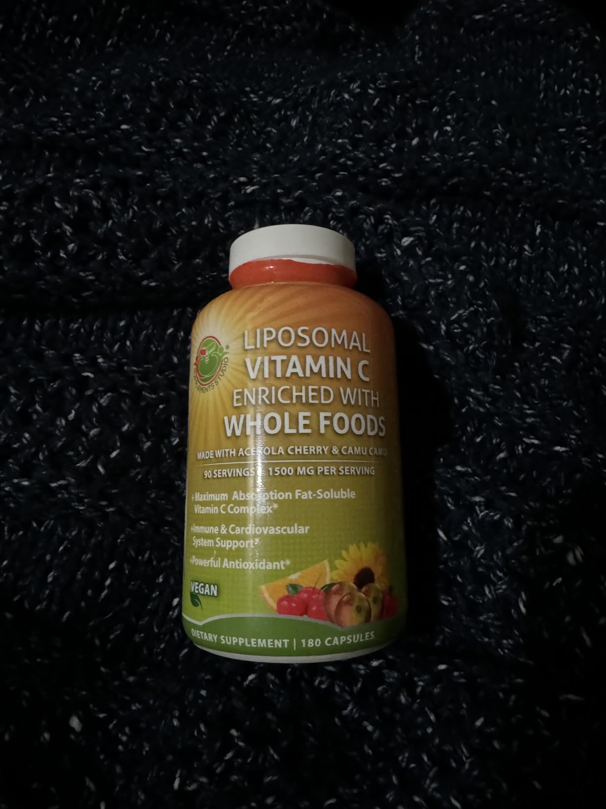 Liposomal Vitamin C Supplement 1500mg with Organic Acerola & Camu Camu | Vitamin C Capsules for Immune Support - High Potency, Enhanced Absorption & Bioavailability, Daily Antioxidant Support, 180ct customer photo 2