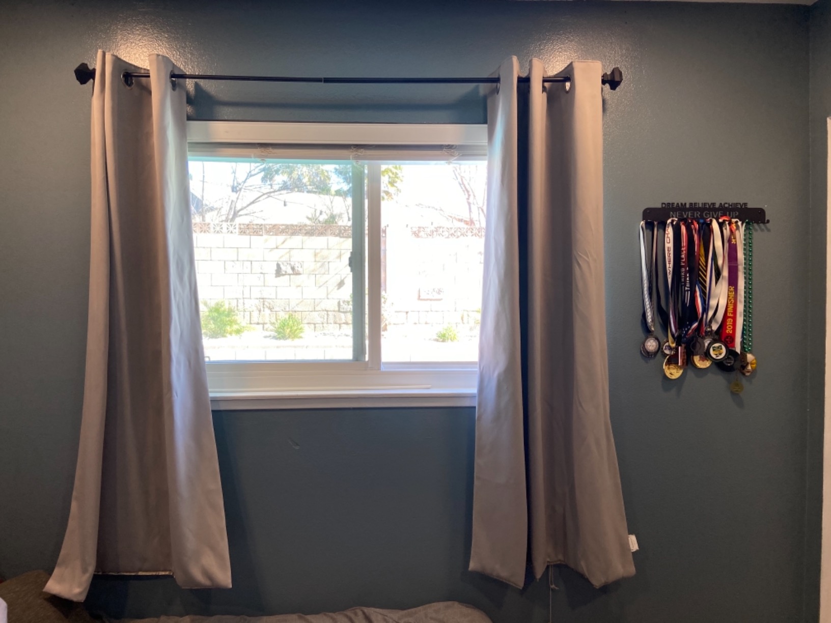 Mission Darkness TitanRF Radiation Shielding Blackout Curtains, 2 Gray Panels with Metal Grommets (42