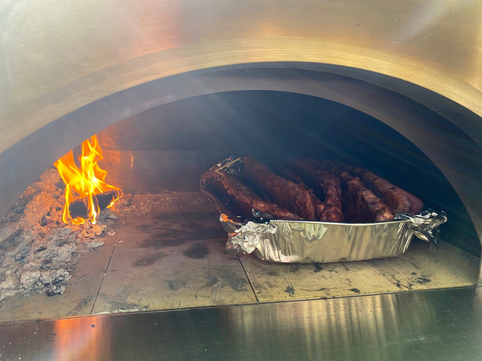 Rib Rack Stainless Steel - 6-Rib Capacity with Integrated Temperature Probe Holder, Food-Safe Non-Magnetic Stainless Steel customer photo 2
