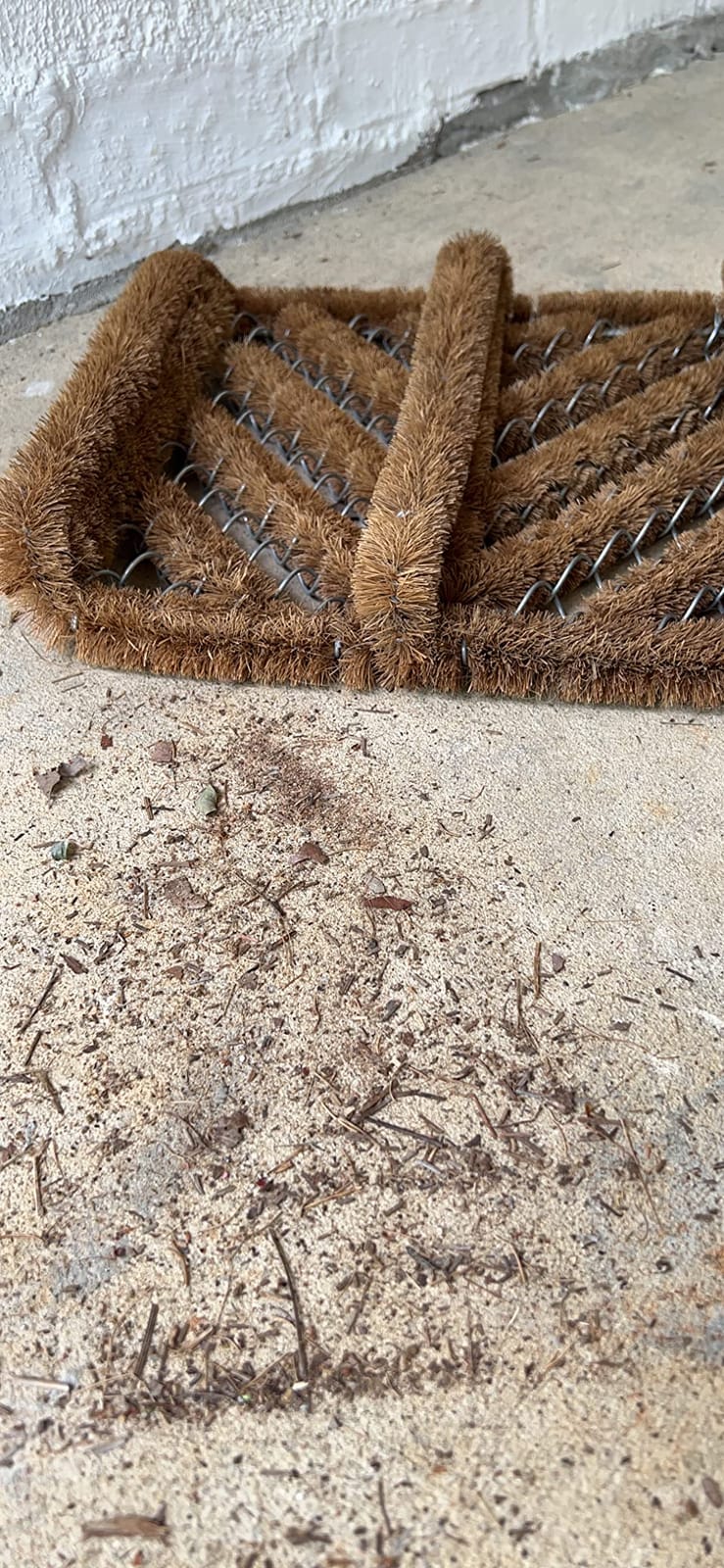 NINAMAR Natural Coir Boot Scraper Door Mat - 13 x 12 inch - 2 Pack customer photo 1