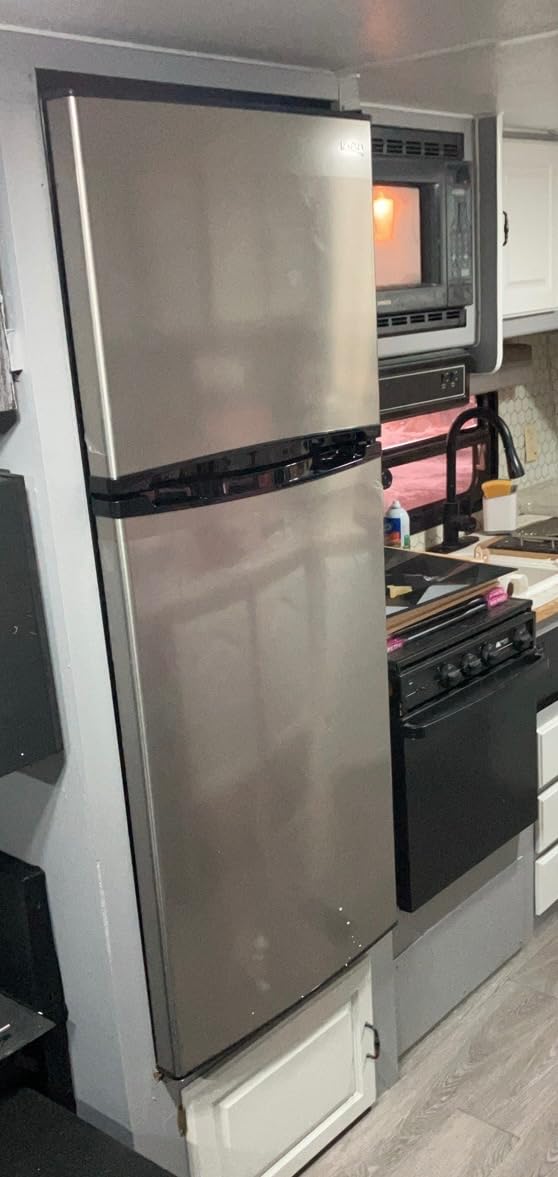 RecPro 10 Cu Ft 12V RV Refrigerator | Black | Frost-Free | Double Door | Low Power Consumption, Adjustable Shelves customer photo 1