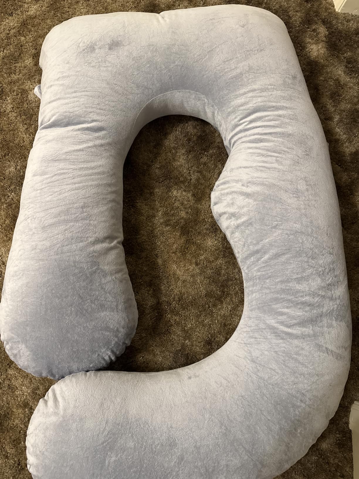 BATTOP Pregnancy Pillow for Sleeping, Full Body Maternity Pillow with Removable Washable Cover, Support for Back, Hips, Legs, Belly for Pregnant Women customer photo 1