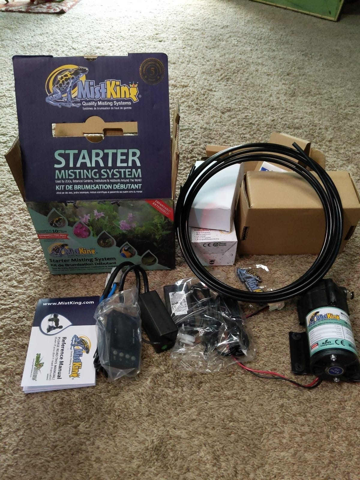 MistKing - Starter Misting System, 5th Gen | Used by Zoos, Botanical Gardens, Institutions & Hobbyists | Expandable to 10 Nozzles | Extremely Fine Mist | 50 Micron Droplets customer photo 1