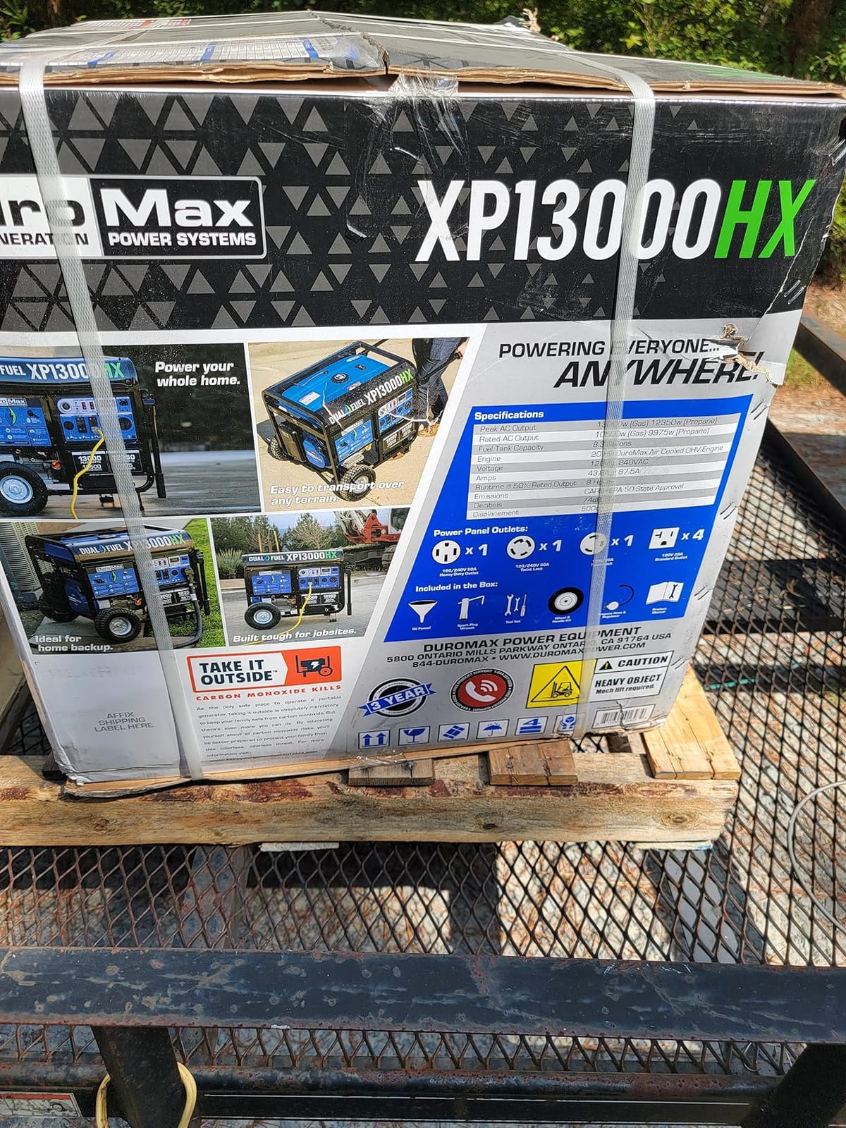 DuroMax XP13000HX 13,000-Watt Dual Fuel Portable Generator - Gas & Propane, Electric Start, Whole Home Power Backup, Transfer Switch Ready, RV & Emergency Ready customer photo 1