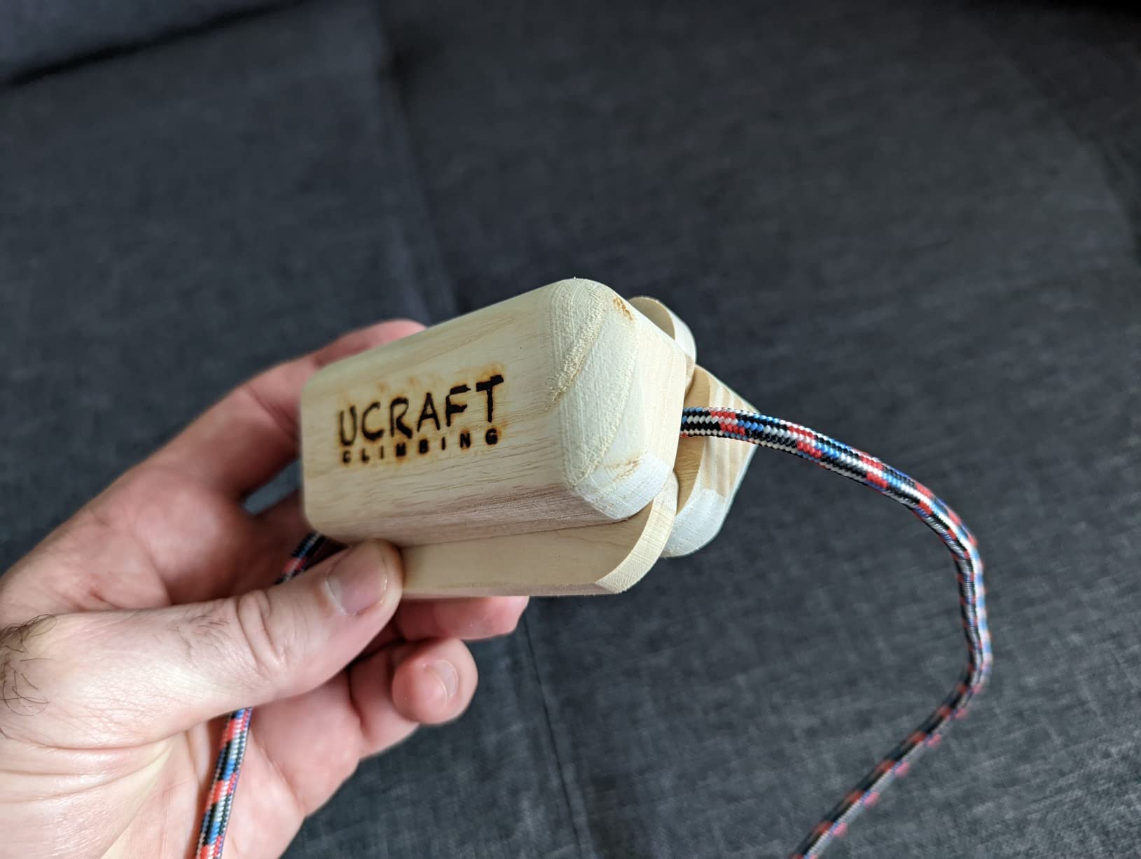 Ucraft Pocket-Sized Climbing Hangboard. Portable Fingerboard for Training and Warm-up customer photo 2