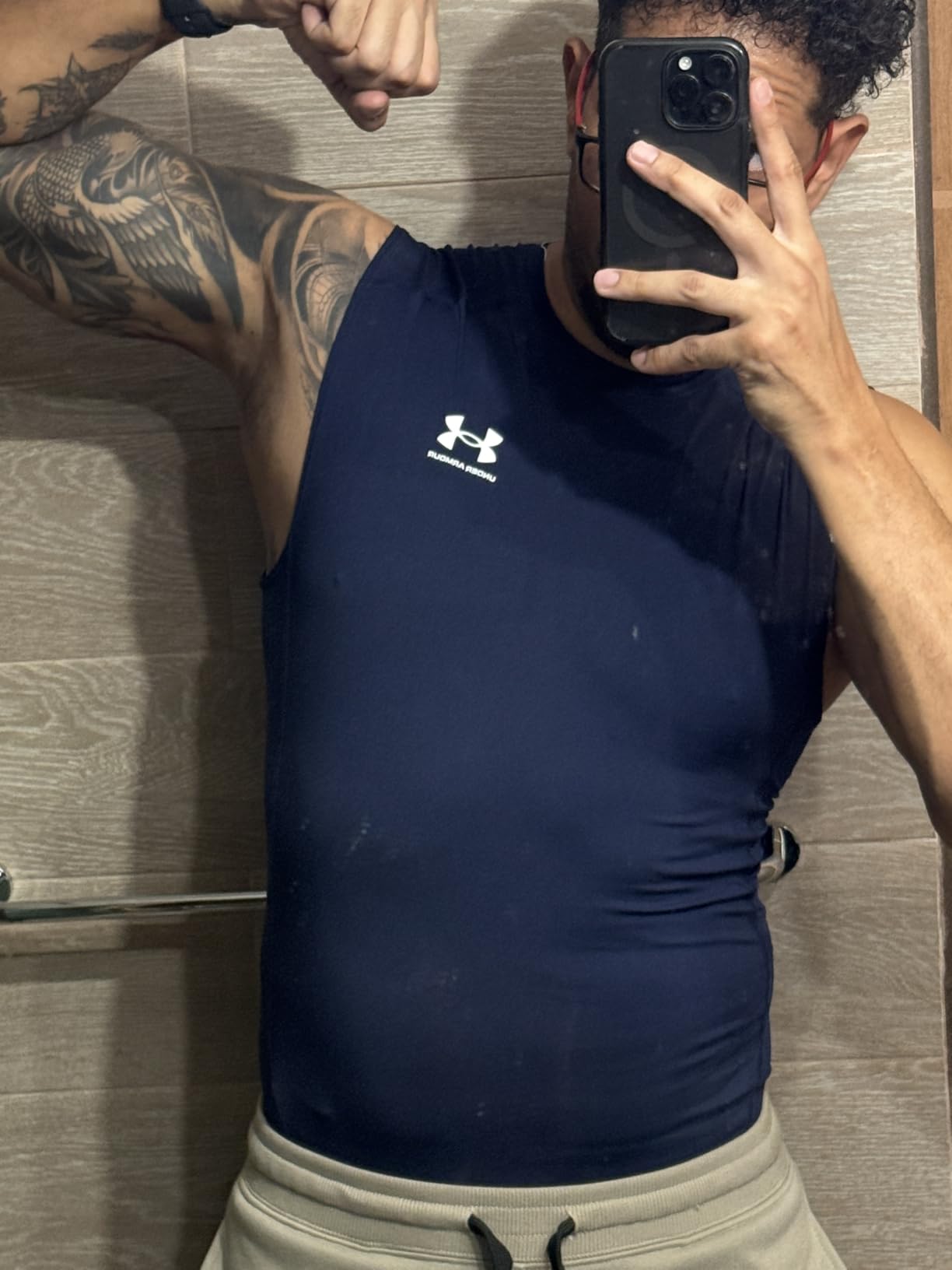 Under Armour Men's HeatGear Compression Sleeveless T-Shirt customer photo 1