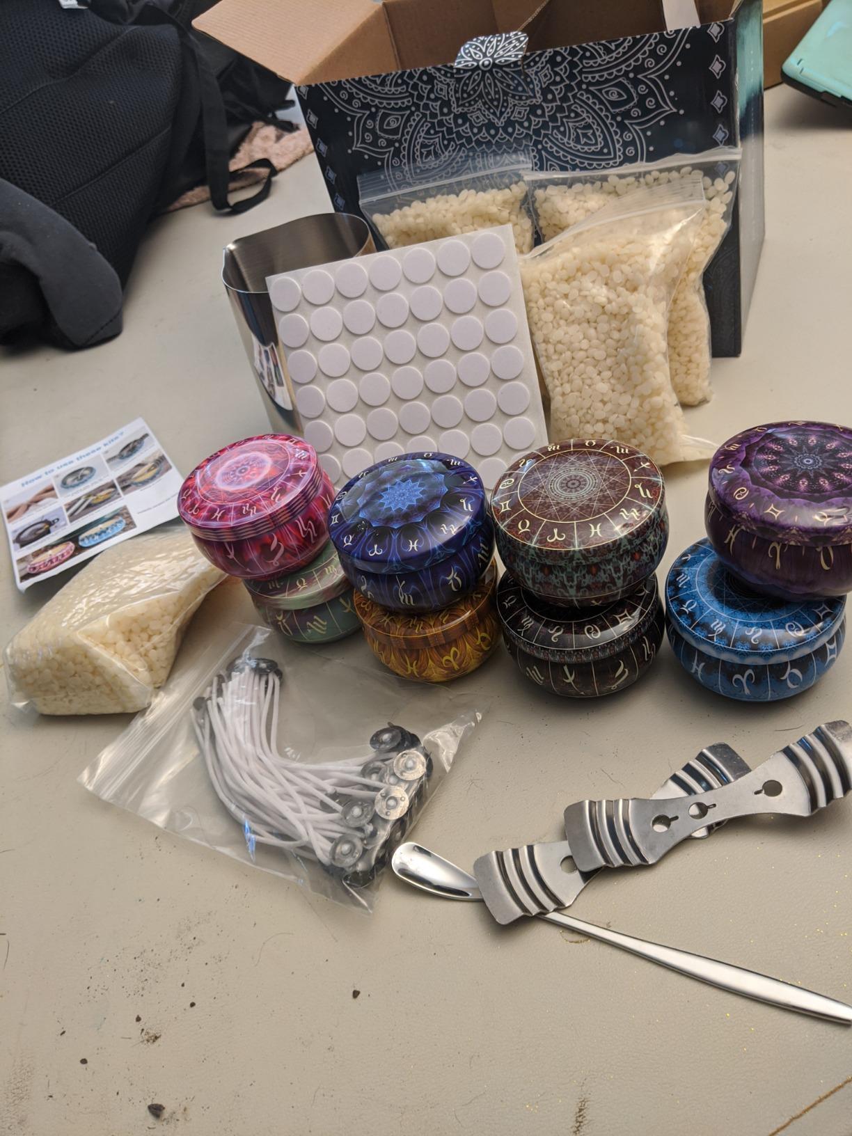 SUPERSUN Candles Making Kit for Adult - Christmas DIY Gift for Beginner, Includes Beeswax, Essential Oils, Dyes, and More DIY Candle Making Supplies, Crafts for Adults customer photo 1
