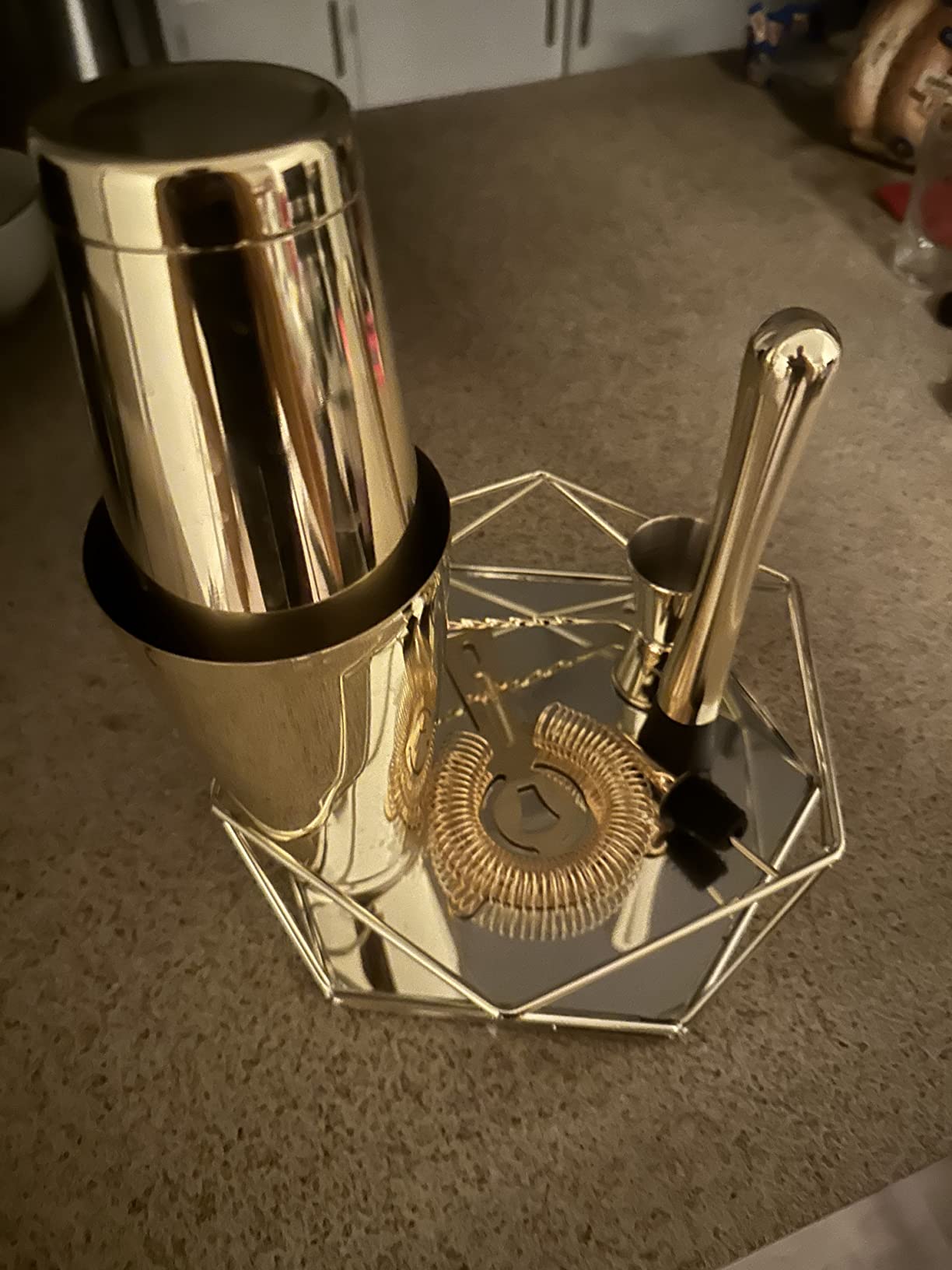 Barillio Boston Shaker Set - Stainless-Steel, Weighted, Martini Cocktail Shaker Set w/Strainer & Mixer - Mixology Bartender Kit - Bar Set for The Home - 9-pc Drink Shaker Set - Bar Tools - Silver customer photo 1