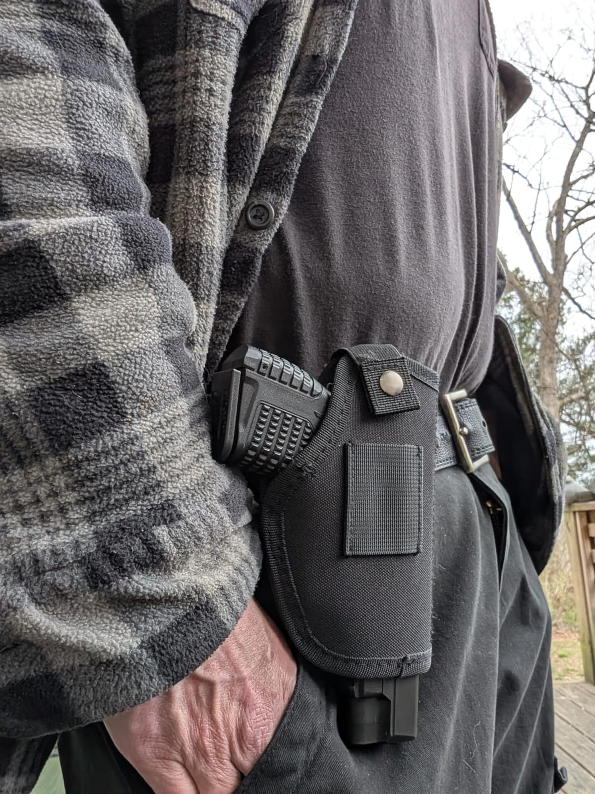 Gun Holsters for Men/Women, 380 Holster for Pistols, Universal Airsoft Right/Left, IWB/OWB 9mm Holsters for Concealed Carry, Fits Glock, M&P Shield & Similar Handgun customer photo 2