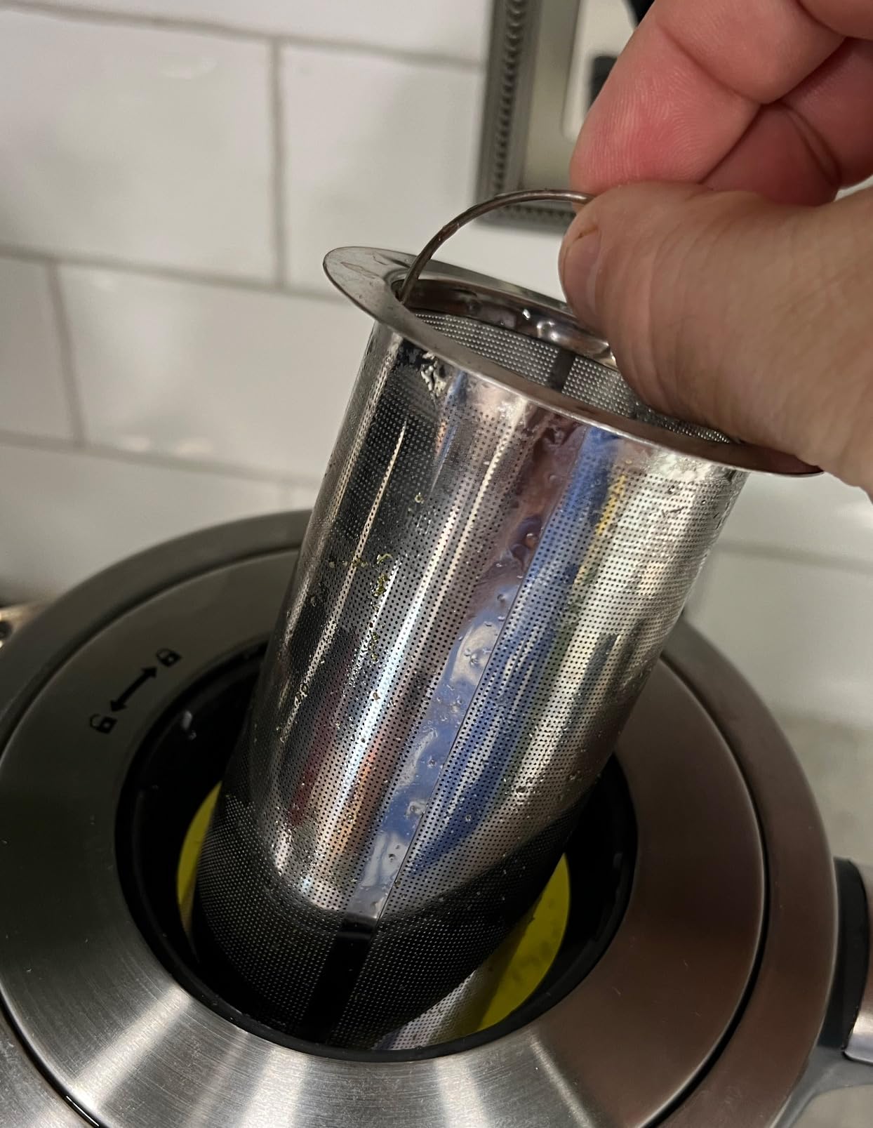Viante Alba Electric Tea Kettle With Infuser, No Plastic, 1.5L | Borosilicate glass & 304 stainless steel construction. 4 temp presets, keep-warm, cordless, auto shut-off customer photo 2