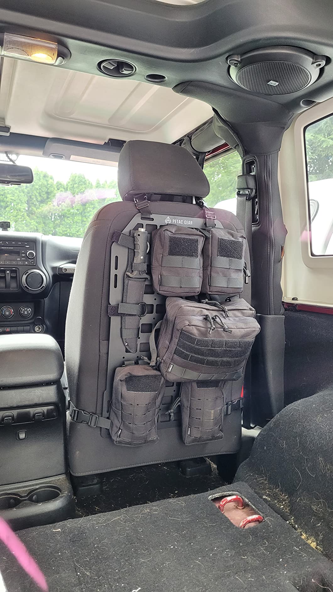 PETAC GEAR Tactical Car Seat Back Organizer | Rigid Molle Panels for Vehicles | Truck Mount Rack Panel for Tactical Gear Accessories customer photo 2
