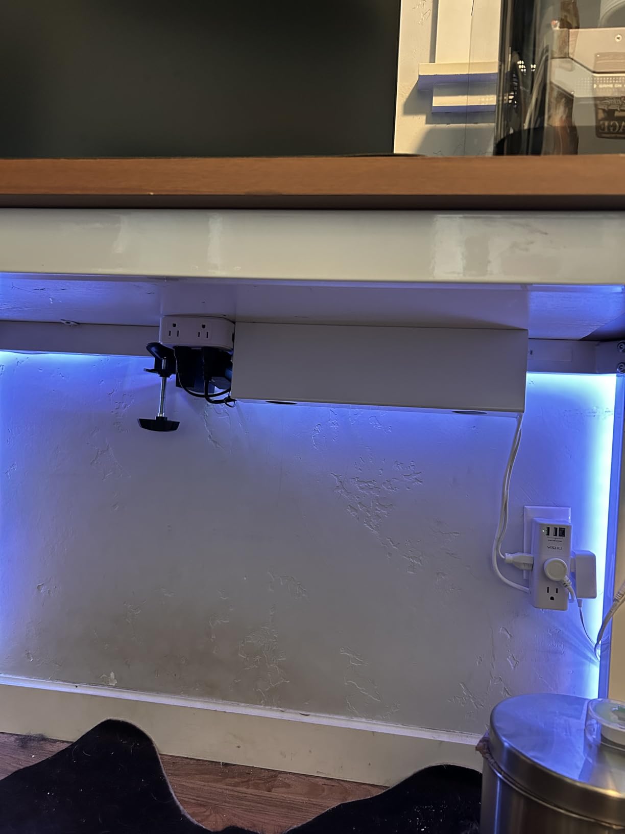 VIVO Black 17 in Under Desk Cable Management Tray, DESK-AC06-1C customer photo 2
