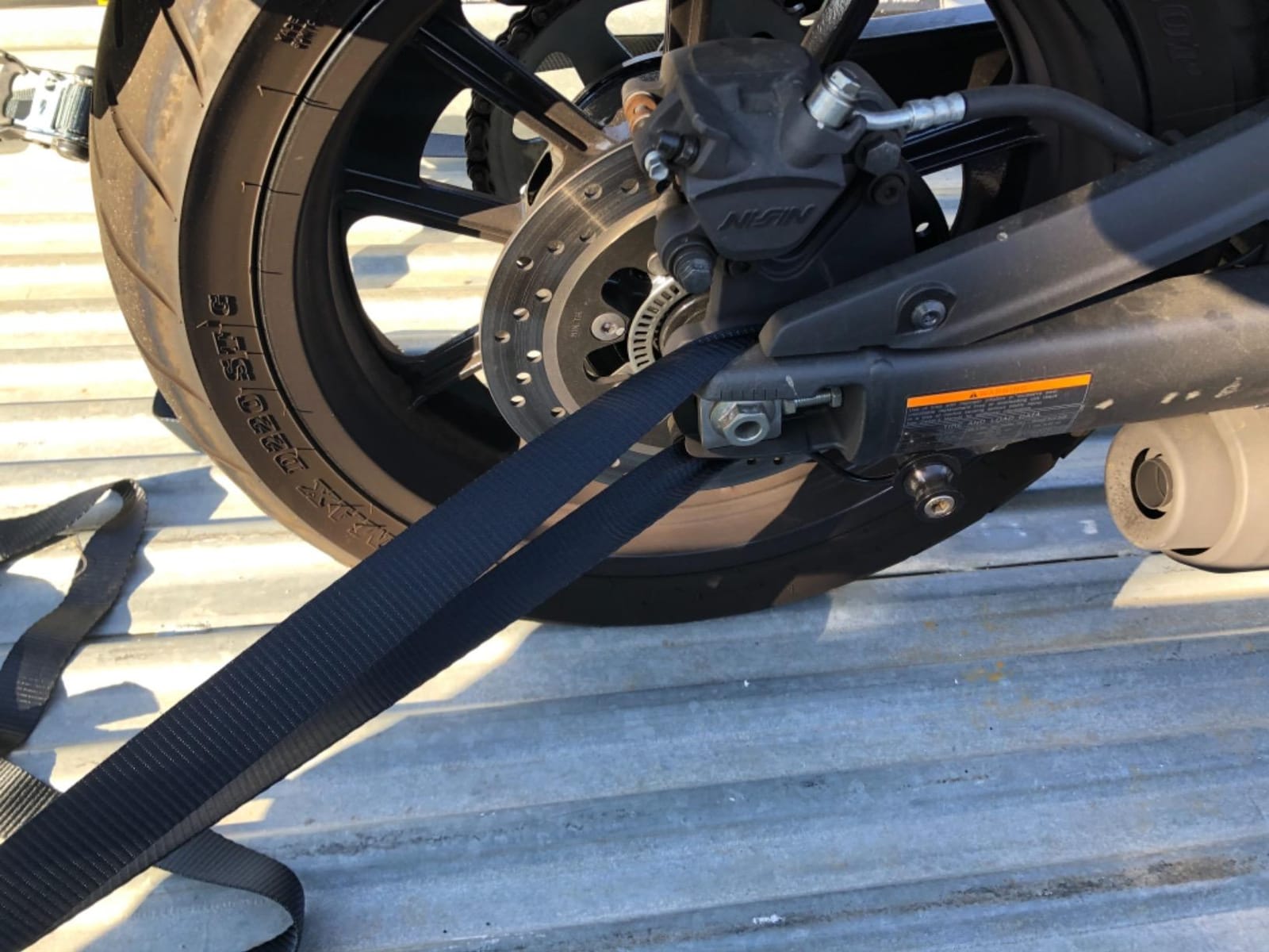 Rhino USA Heavy Duty Ratchet Tie Downs (4-Pack) - 1.6in x 8ft, 5,000lb | 5,000lb Break Strength. Manual Ratchet w/ Safety S Hooks & Soft Loops. For Trucks, ATV, UTV, Motorcycle & Cargo. Gray customer photo 1