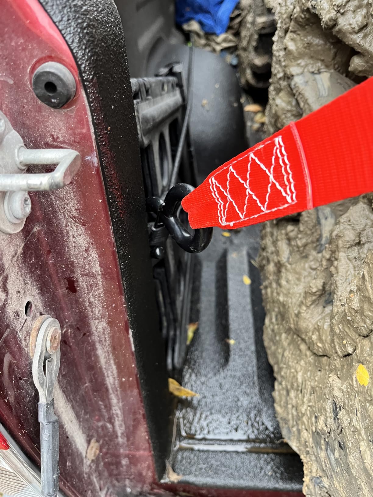 Rhino USA Heavy Duty Ratchet Tie Downs (4-Pack) - 1.6in x 8ft, 5,000lb | 5,000lb Break Strength. Manual Ratchet w/ Safety S Hooks & Soft Loops. For Trucks, ATV, UTV, Motorcycle & Cargo. Gray customer photo 2