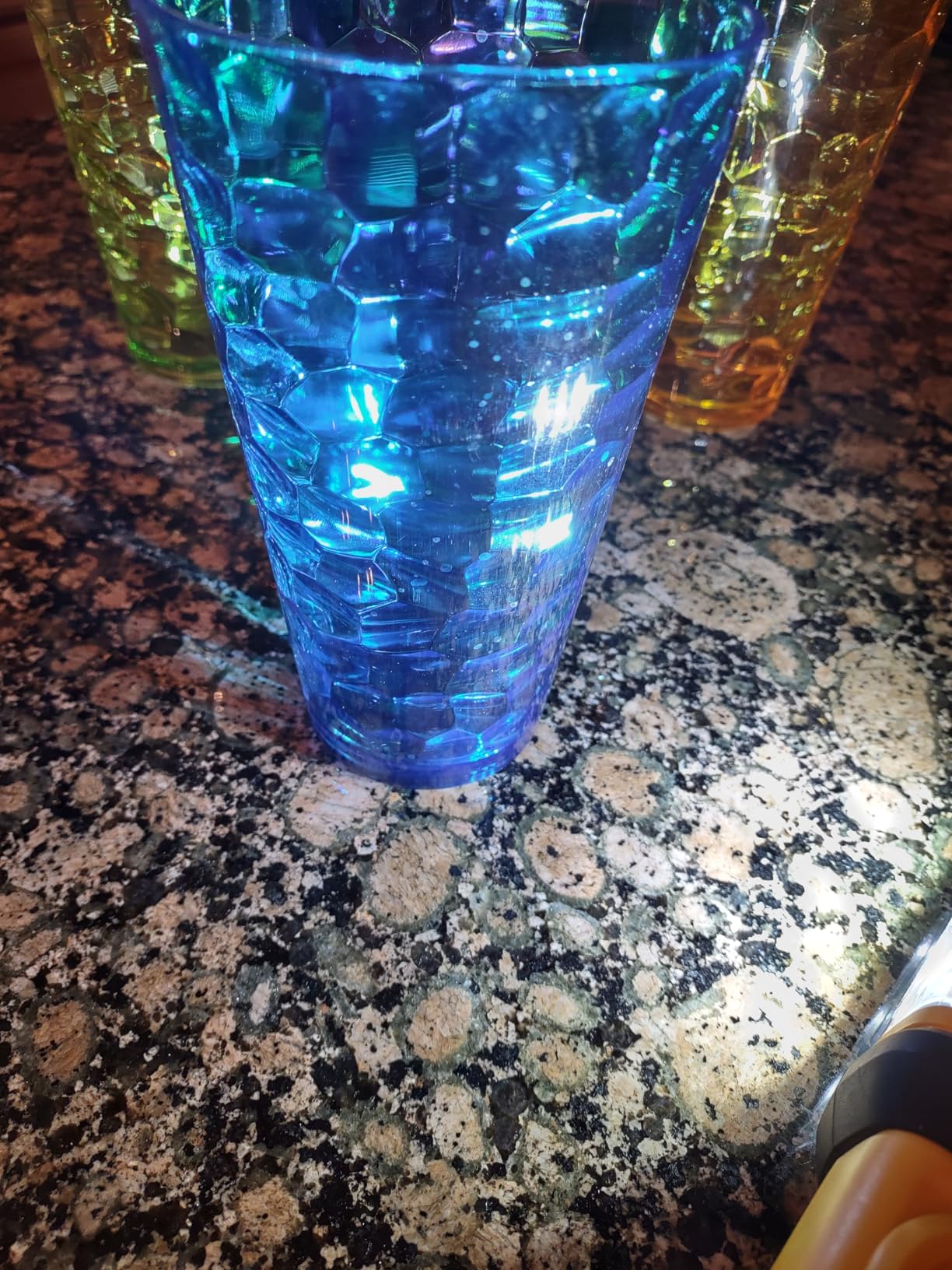 Amazing Abby - Iceberg - 24-Ounce Plastic Tumblers (Set of 8), Plastic Drinking Glasses, All-Clear High-Balls, Reusable Cups, Stackable, BPA-Free, Shatter-Proof, Dishwasher-Safe customer photo 2