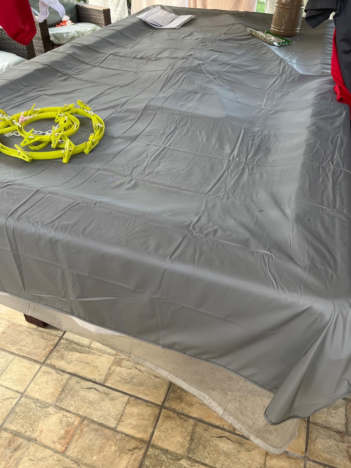 Collapsar 7/8/9 FT Vinyl Pool Table Cover Waterproof Billiard Covers customer photo 1