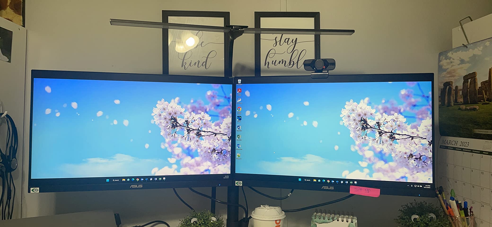 ASUS VA24DQ 24 Inch 1080P Computer Monitor, HDMI, DisplayPort, VGA, Speaker | IPS, Full HD, Adaptive-Sync/FreeSync, Eye Care, Low Blue Light, Frameless, Flicker Free, VESA Wall Mount, Tilt Adjustable customer photo 1