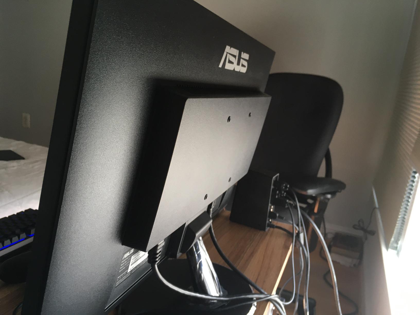 ASUS VA24DQ 24 Inch 1080P Computer Monitor, HDMI, DisplayPort, VGA, Speaker | IPS, Full HD, Adaptive-Sync/FreeSync, Eye Care, Low Blue Light, Frameless, Flicker Free, VESA Wall Mount, Tilt Adjustable customer photo 2