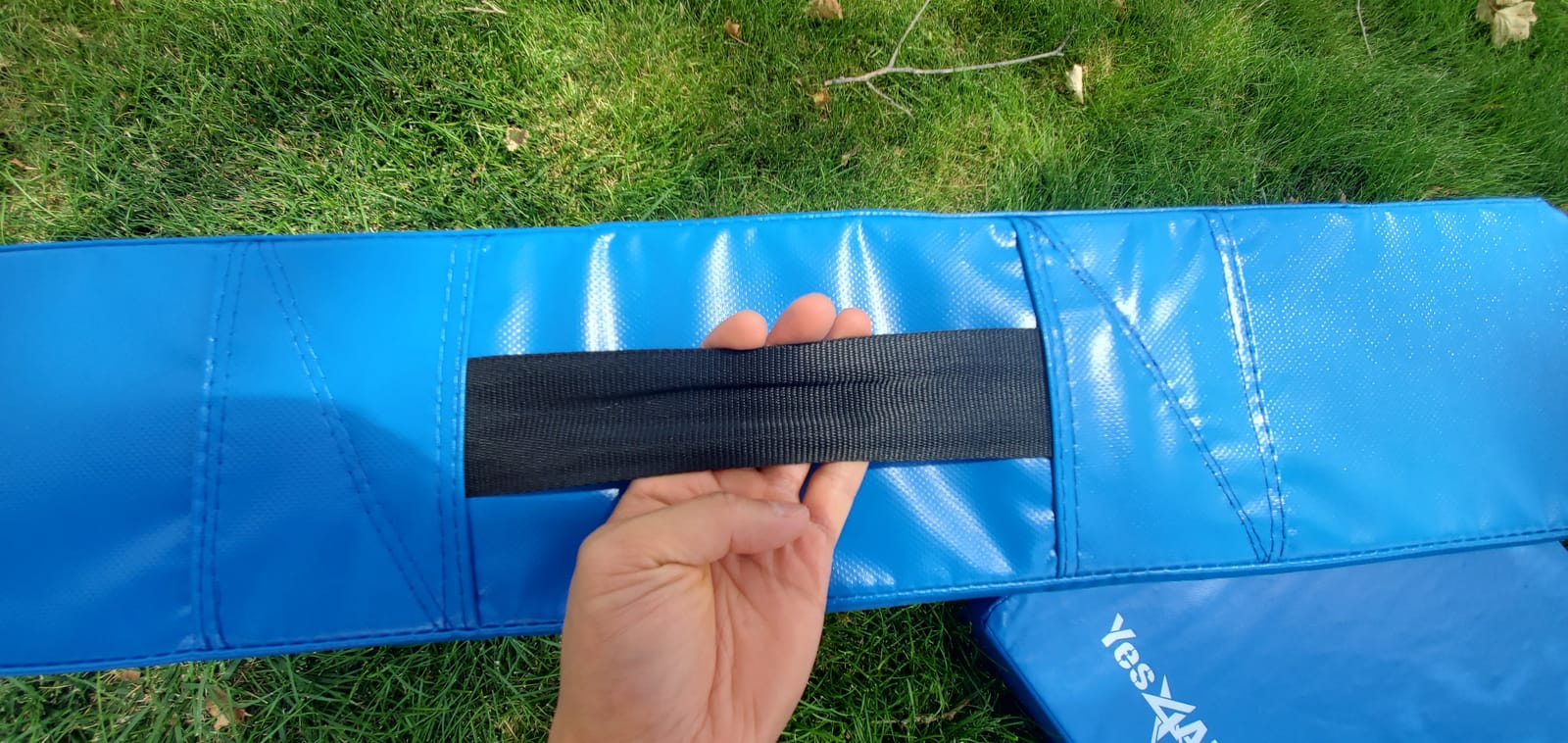Yes4All Silencer Drop Pads/Weightlifting Drop Pads with PVC Cover & Easy Carry Handles - Sold in Pairs customer photo 2