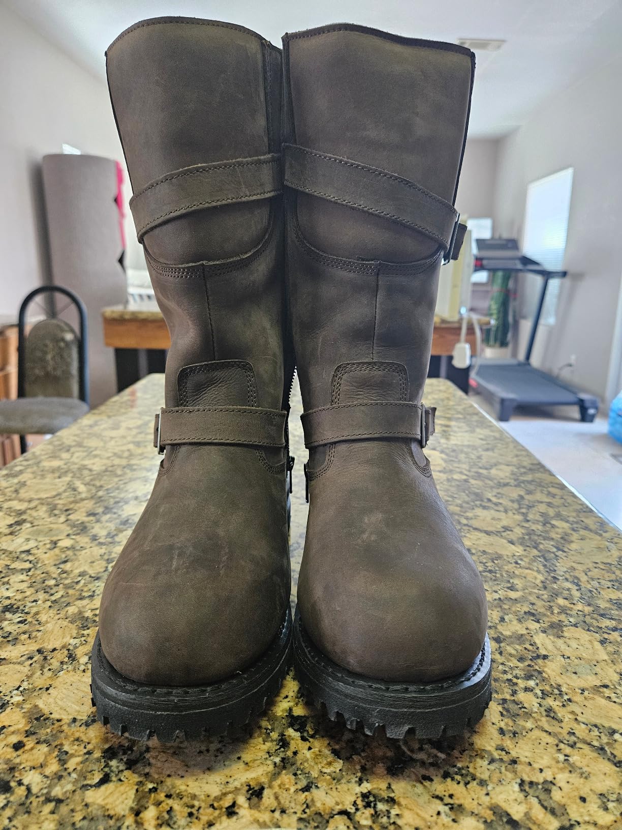 Milwaukee Leather MBM9063 Men's Classic Distressed Brown Leather Motorcycle Engineer Riding Biker Boots - 11.5 customer photo 2