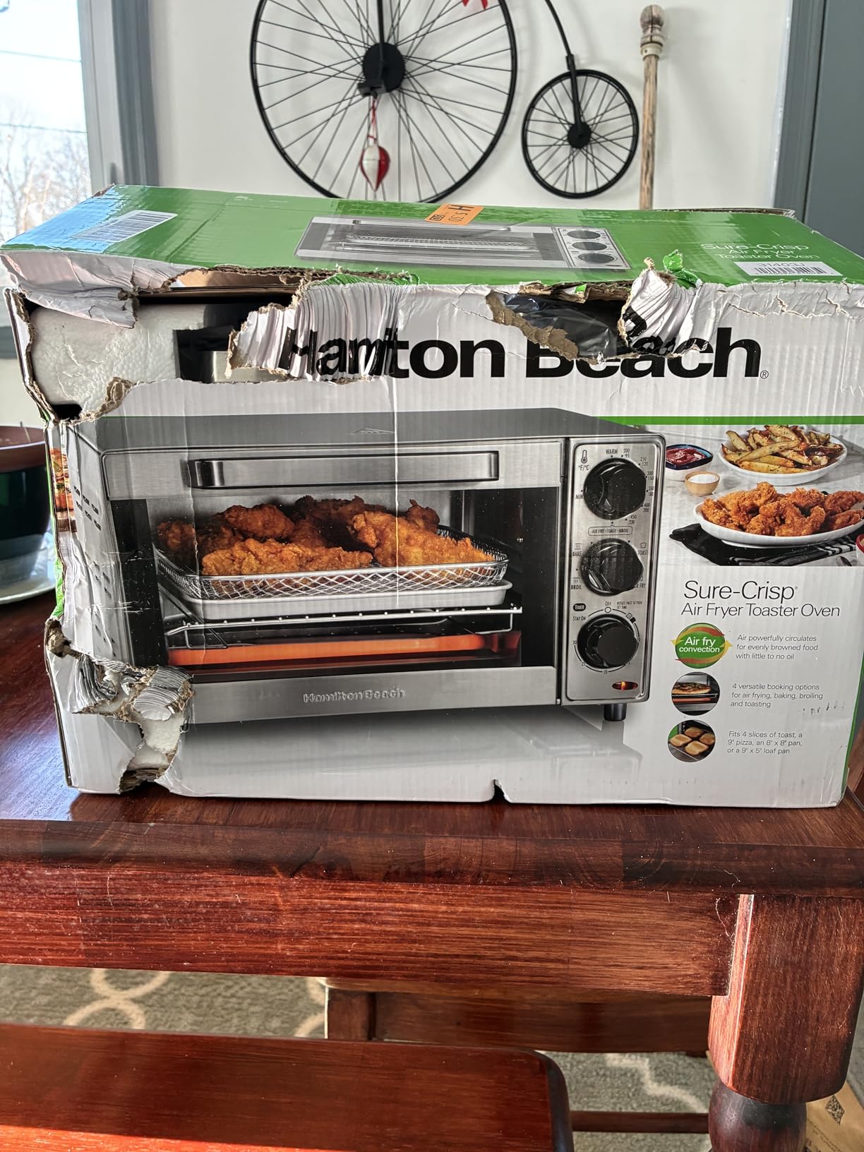 Hamilton Beach 4 Slice Countertop Air Fryer Toaster Oven Combo customer photo 1