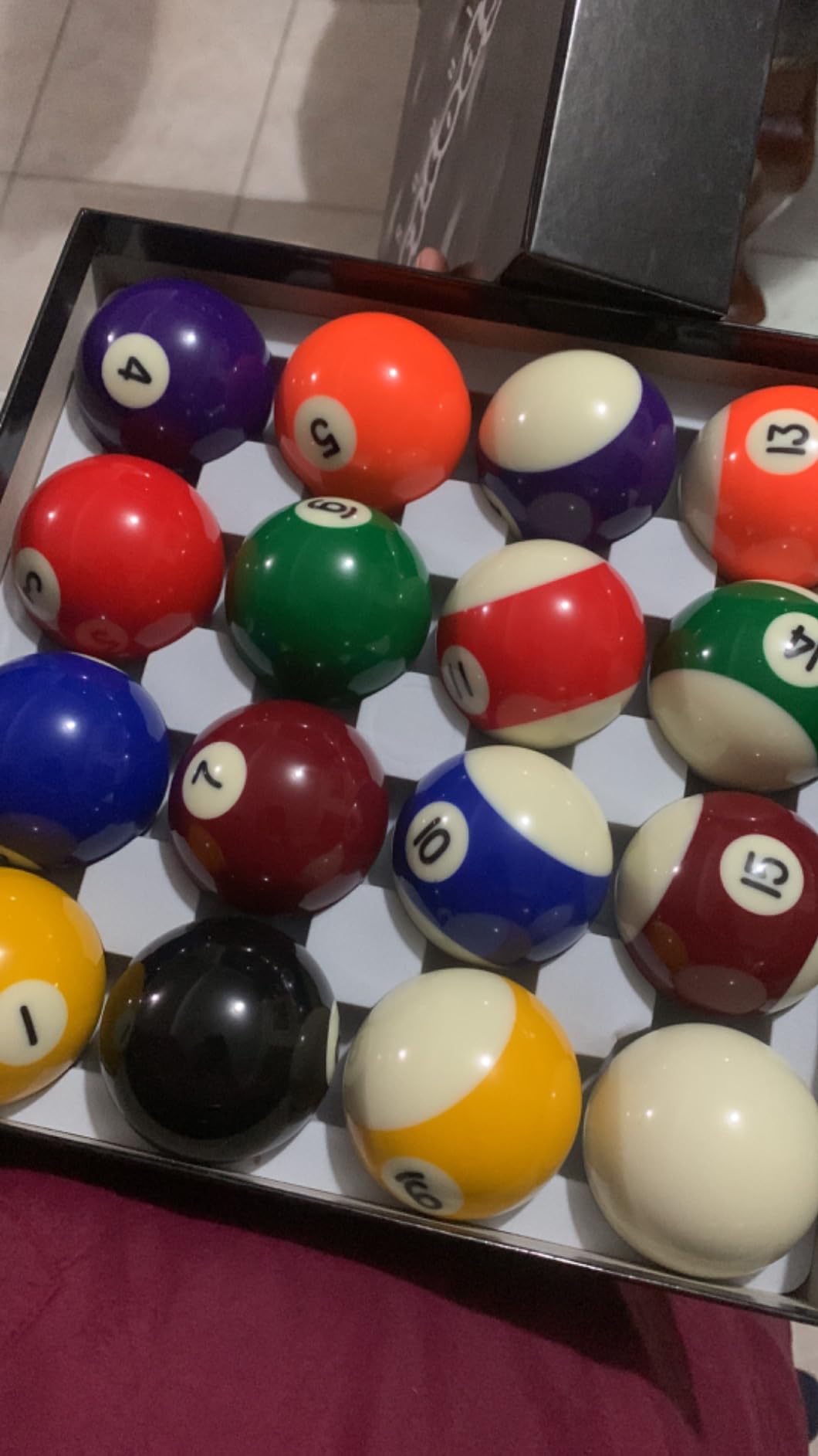GoSports Regulation Pool Balls Set Premium Billiard Ball Set of 16 for Pool Table Professional Cue Balls for Pool Billiards 57mm Resin Pool Table Balls customer photo 2