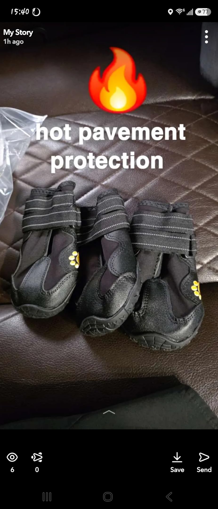 XSY&G Dog Shoes for Hot Pavement, Dog Snow Booties for Medium to Large Dogs - Dog Boots & Paw Protectors Waterproof & Anti-Slip with Reflective, Rugged Skid-Resistant Sole Black Size 7 customer photo 1