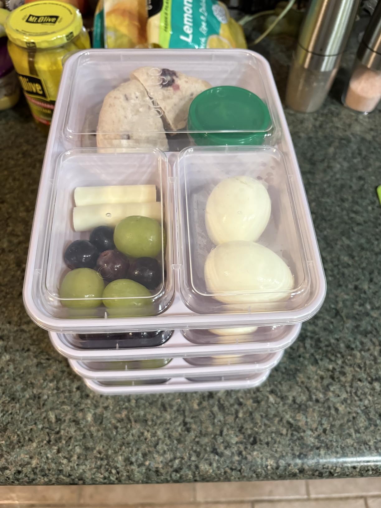 Bentgo Prep - 20-Piece 3-Compartment Reusable Meal Prep Containers with Lids, PFAS & BPA Free Materials, Durable, Microwave, Freezer, & Dishwasher Safe To Go Food Storage (Navy Blue) customer photo 1