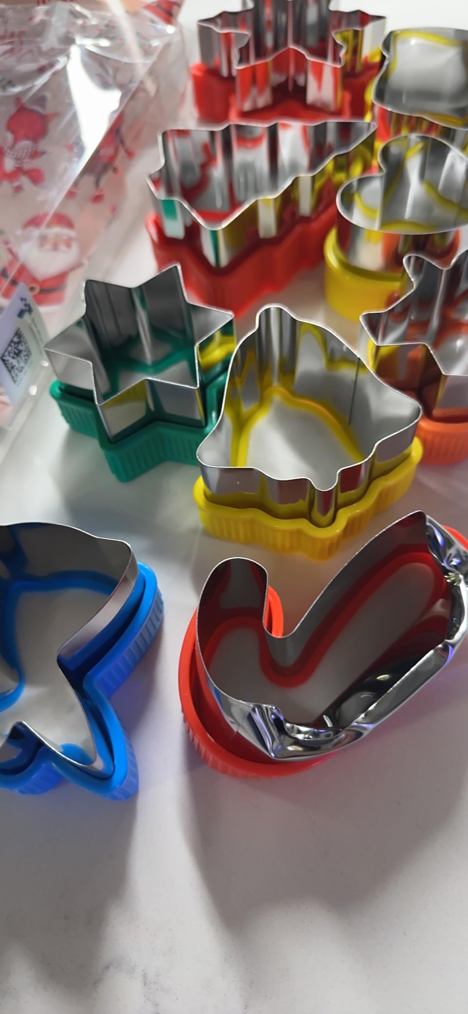 ETERSION Christmas Cookie Cutters, Stainless Steel, 9 Shapes 2-3.5 Inch customer photo 2