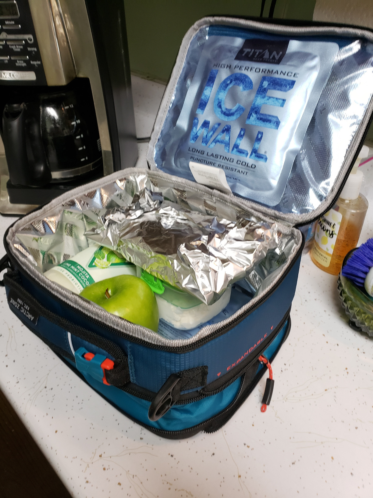 Titan High Performance Fridge Cold Expandable Insulated Lunch Box - Blue customer photo 2