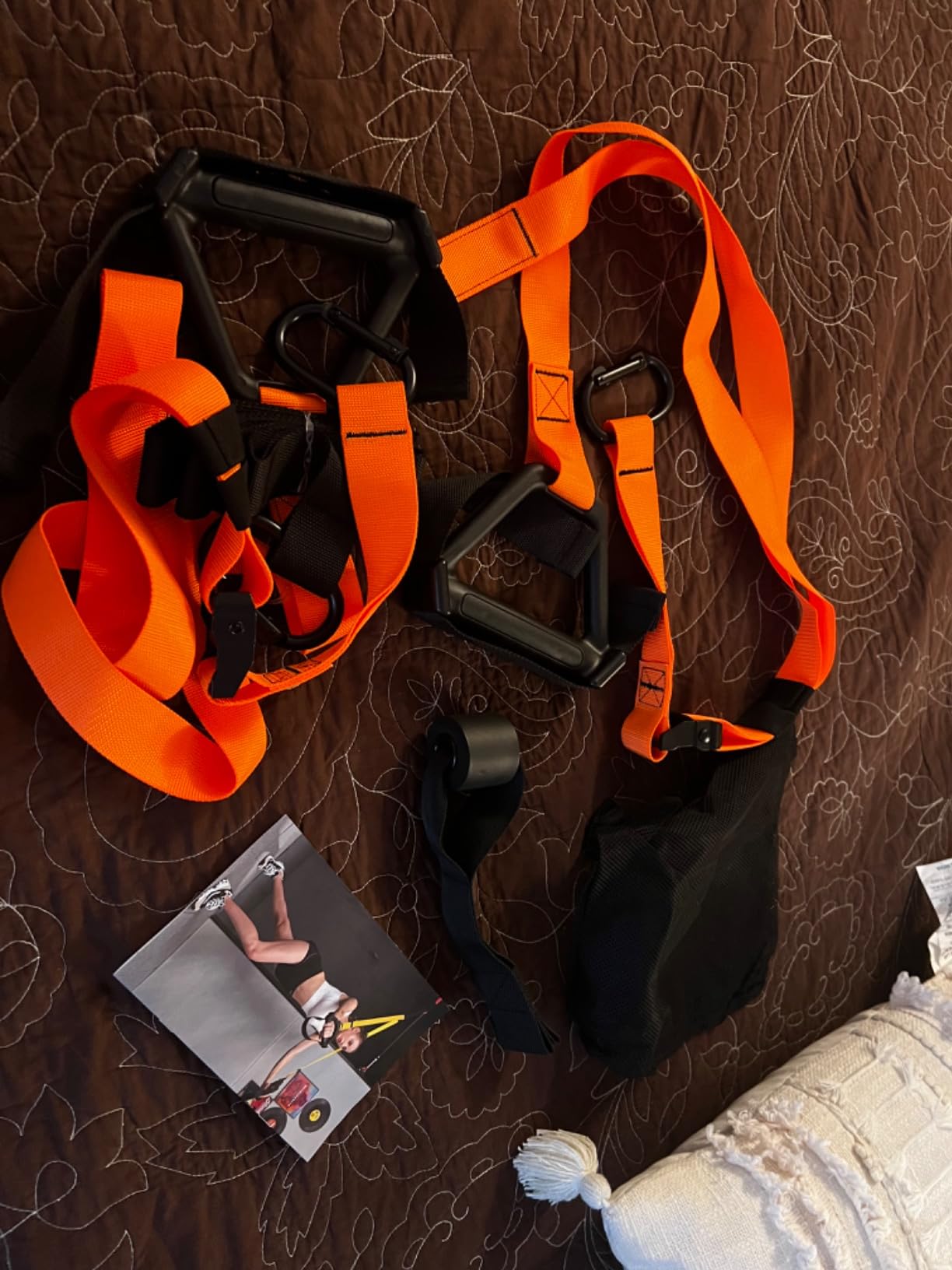 Moulyan Bodyweight Resistance Training Straps,Training straps Complete Home Gym Fitness Trainer kit for Full-Body Workout Easy Setup Gym Home Outdoors customer photo 1