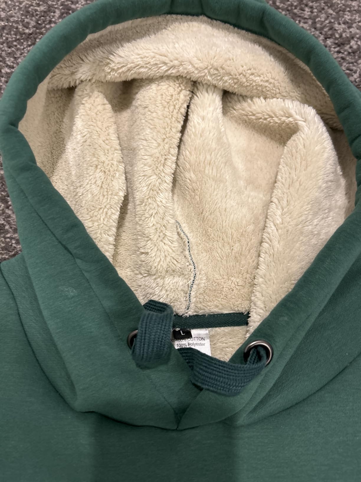 Womens Casual Winter Warm Fleece Sherpa Lined Pullover Hooded Sweatshirt customer photo 1