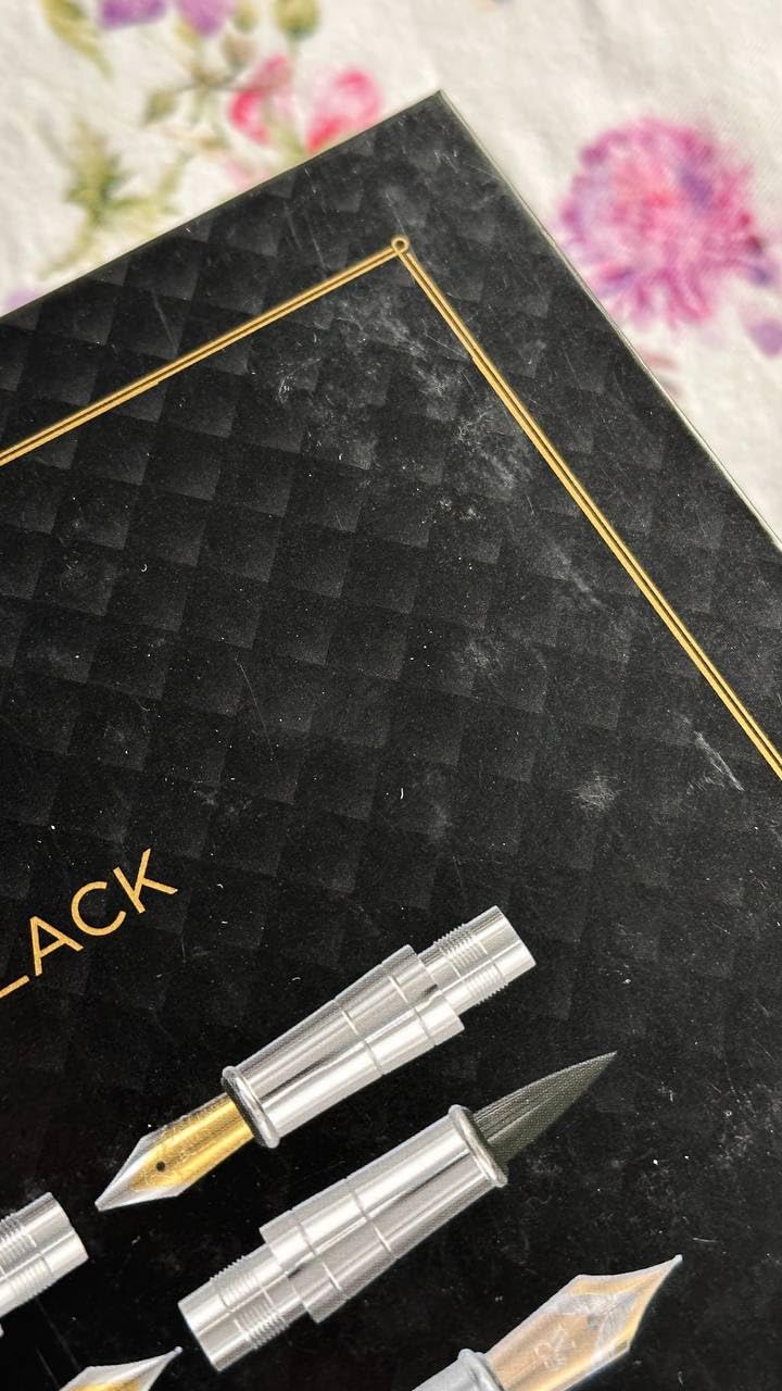 Wordsworth & Black Luxury Calligraphy Pen Set for Writing, 6 Nibs, Black | Fountain Ink Bottle, Cartridges & Refill Converter, Refillable, Black, High End Gift for Men & Women, Journaling & Lettering customer photo 1
